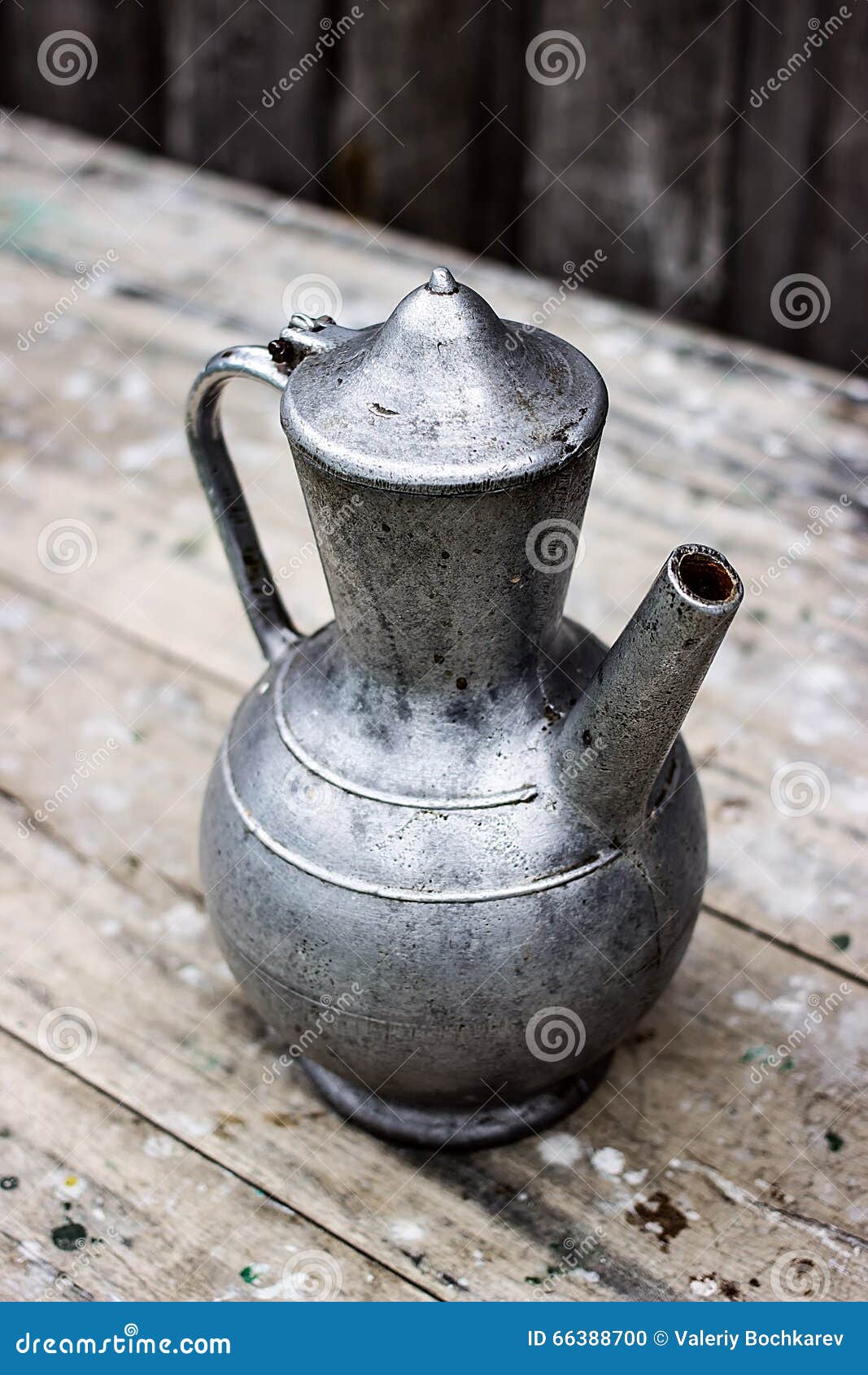 Old Metal Pitcher. Vintage Items Stock Photo Image of items