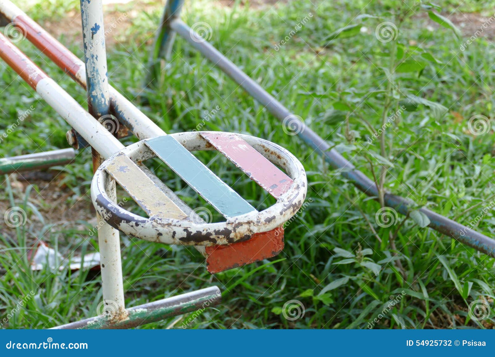 Old Metal Toy in Kid Playground Stock Photo Image of park, happy