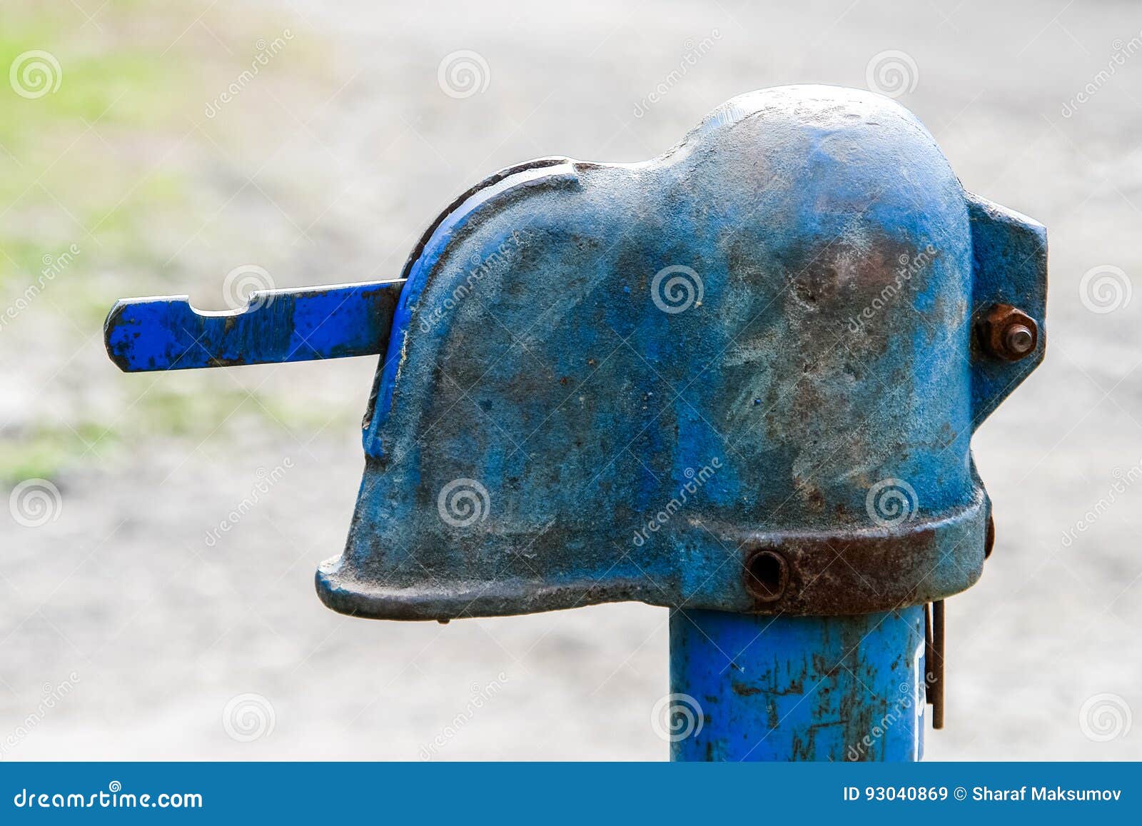 Old Metal Water Pump on Russian Slum Village. Stock Image - Image of ...