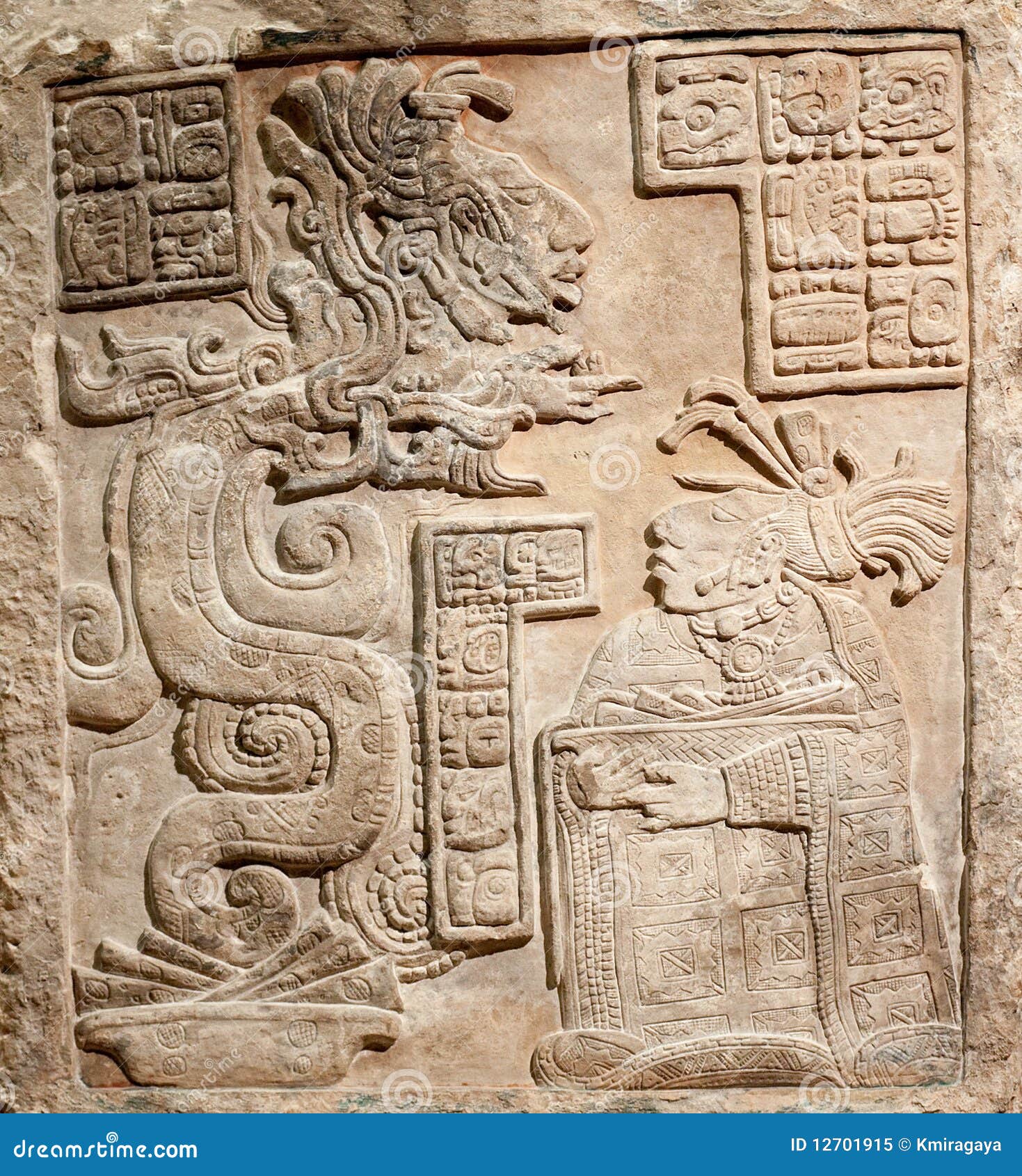 old mexican relief carved in stone
