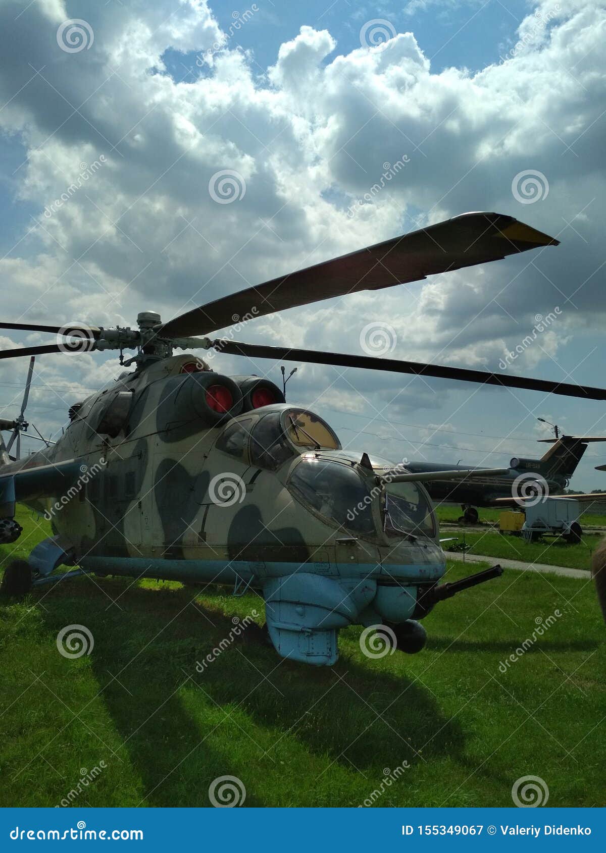 Old Military Helicopter MI24 Editorial Photography Image of