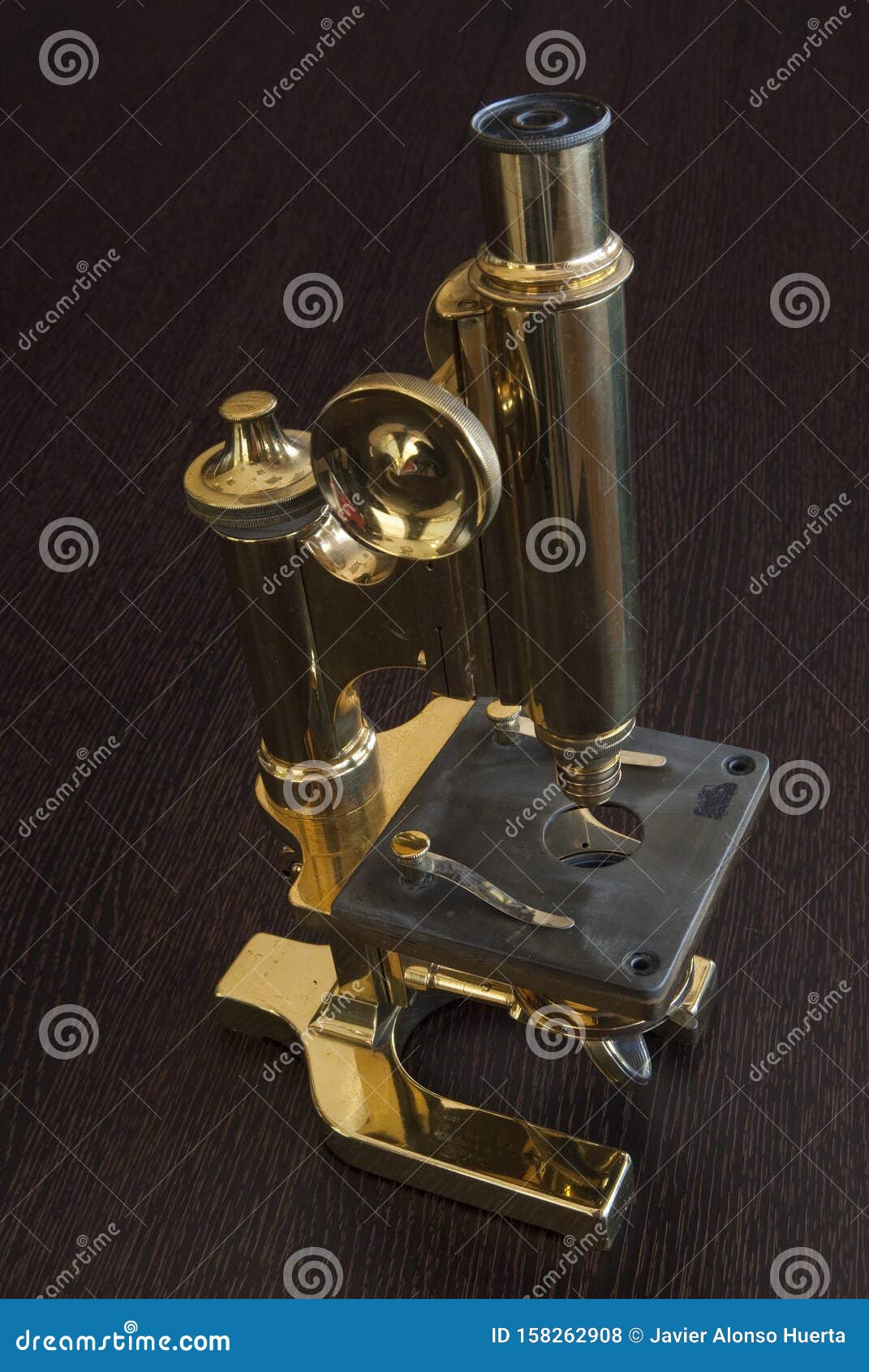 Old microscope, medicine stock photo. Image of glass 158262908