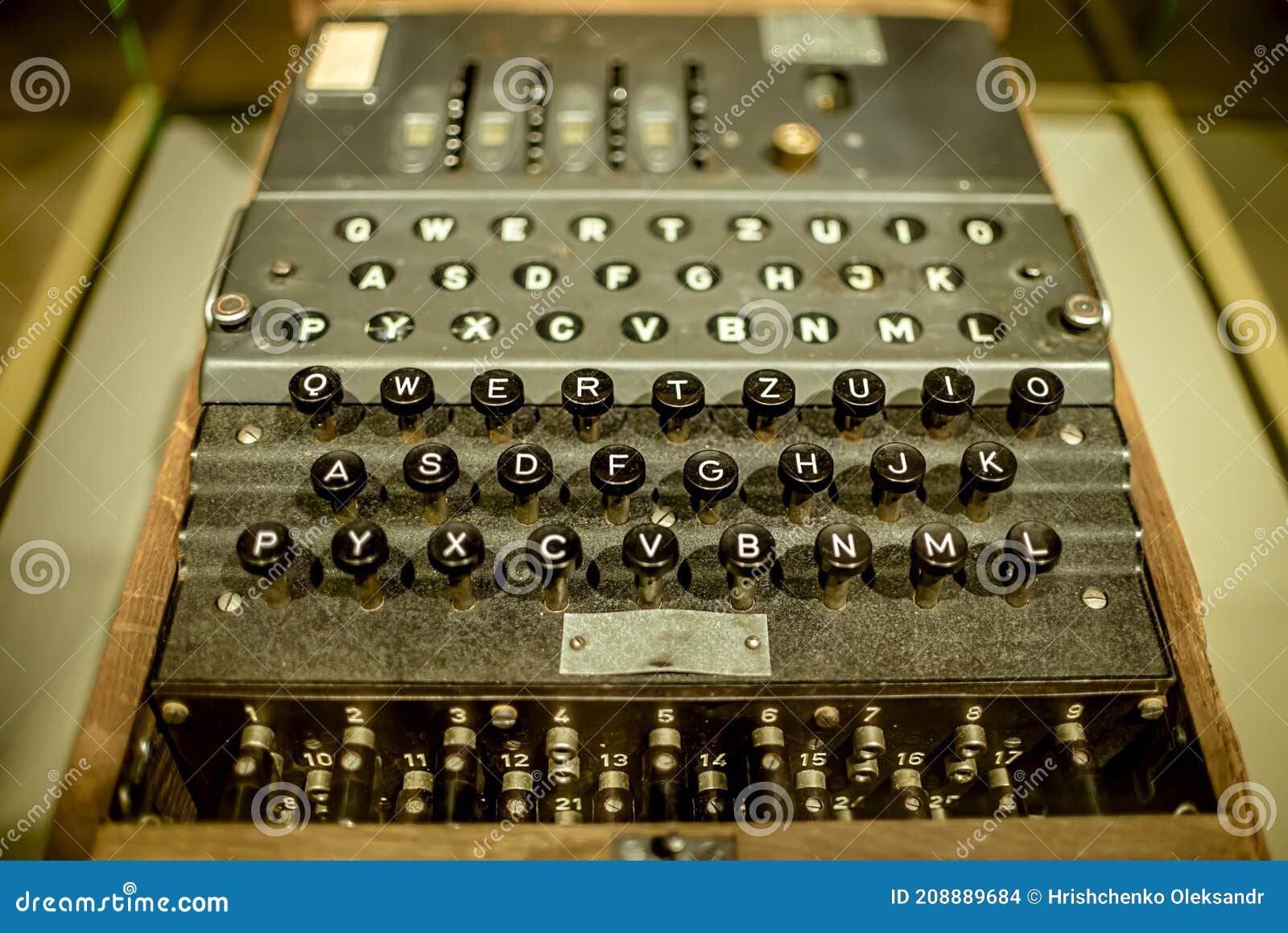 Old Military Cipher Machine Editorial Stock Image - Image Of Warfare,  Technology: 208889684
