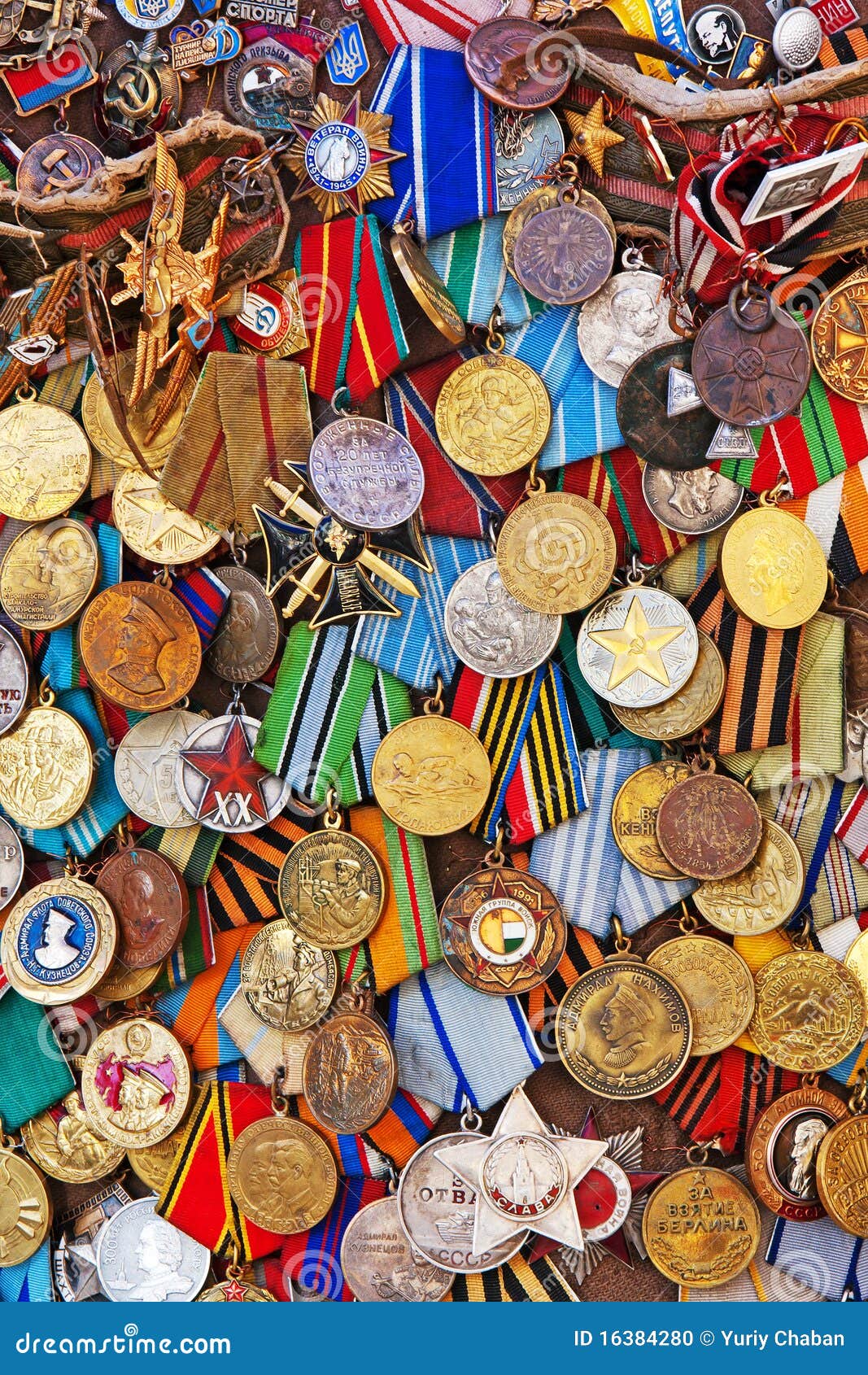 Old military medals stock photo. Image of abstract, metal 16384280