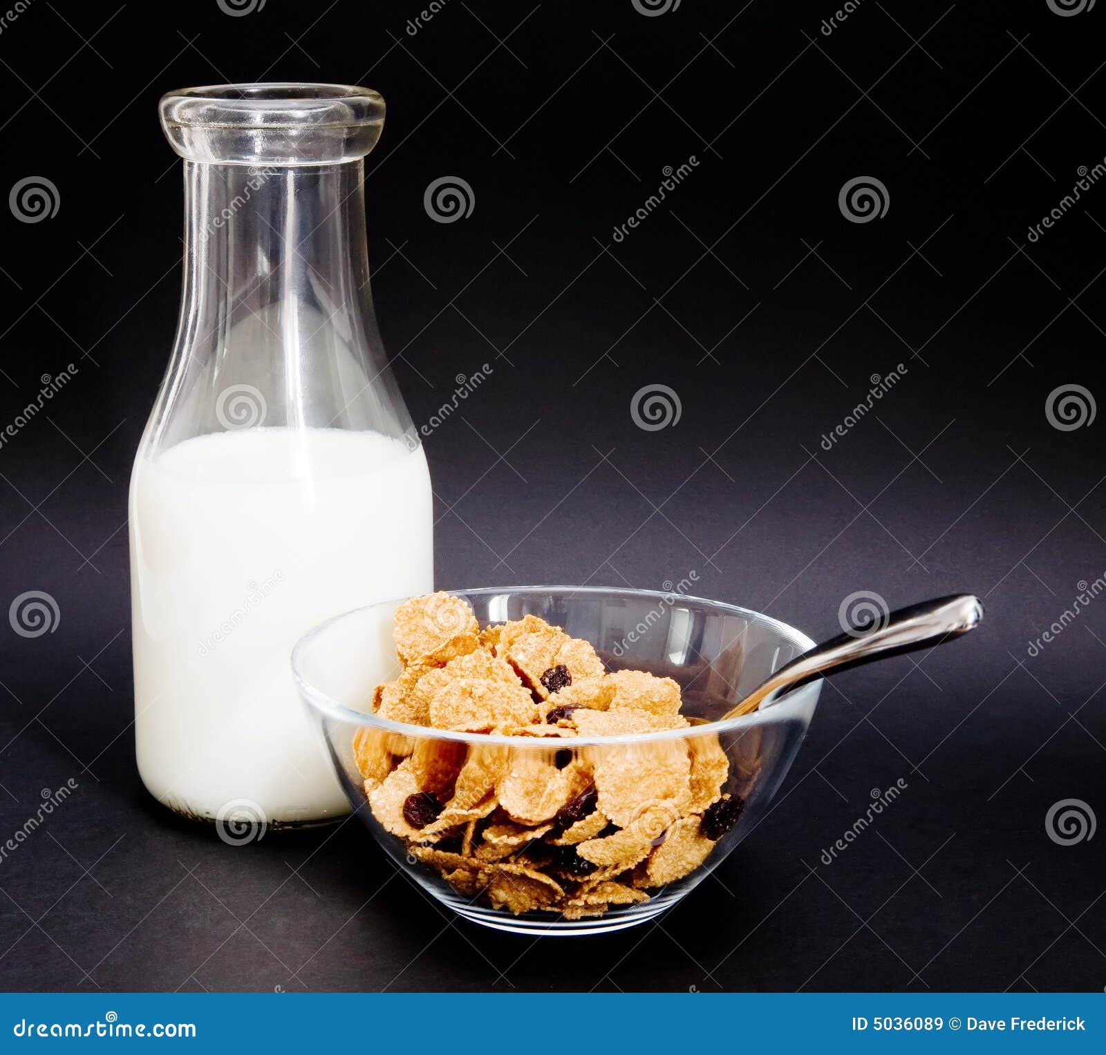 Old Milk Bottle & Cereal Stock Image Image of white, dairy 5036089