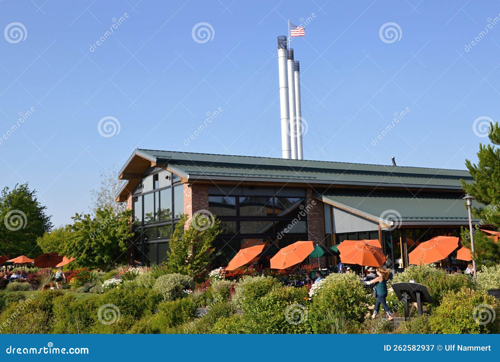 Old Mill District in the Town Bend, Oregon Editorial Photography