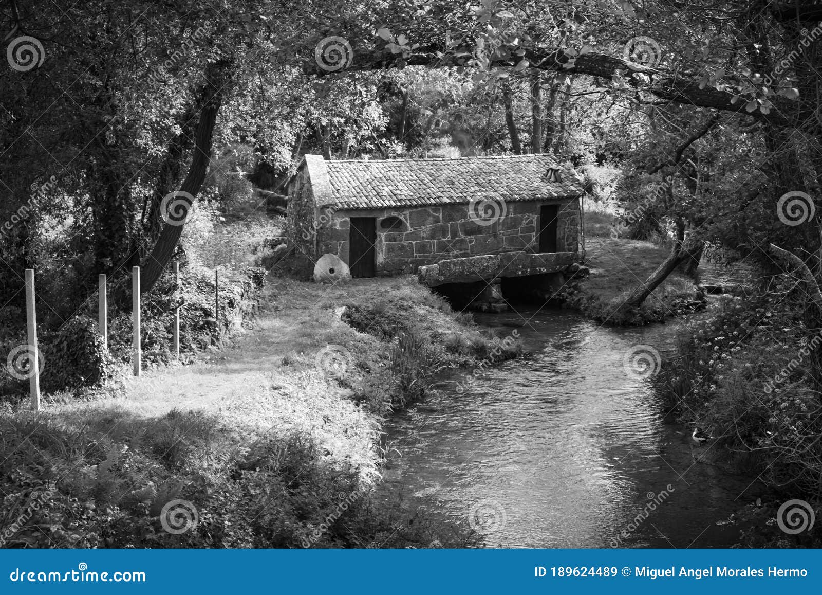old mill formerly used for corn in galicia spain