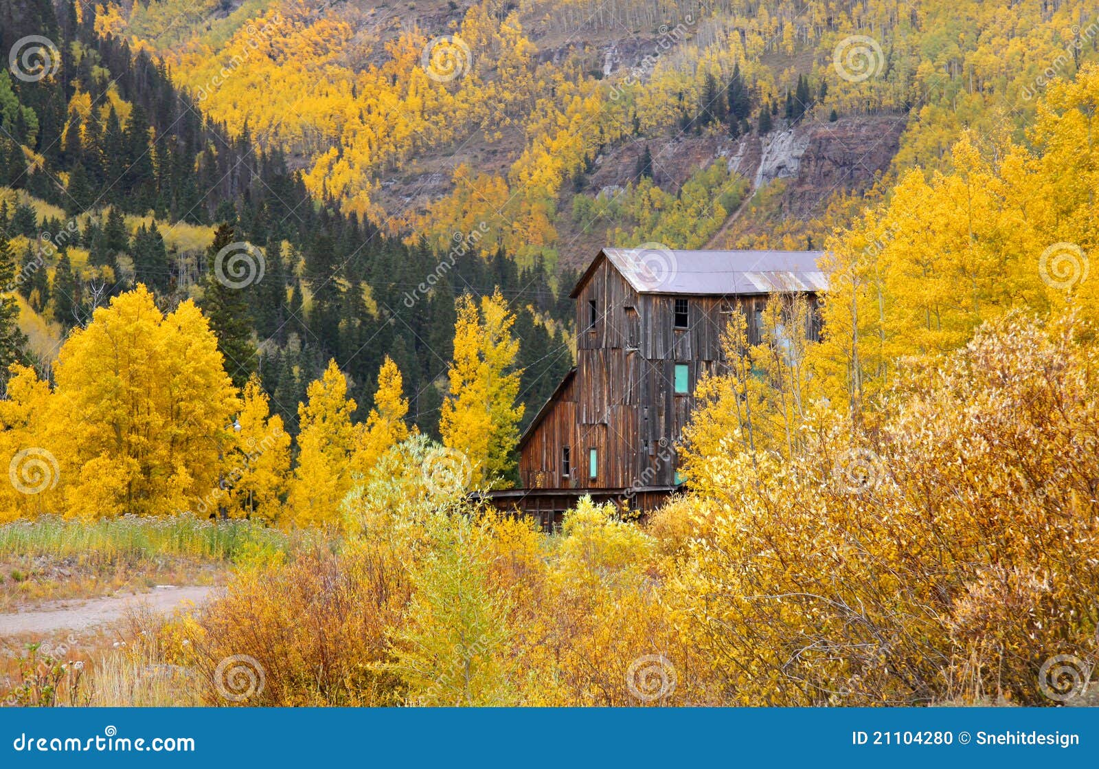 Old mill near stock photo. Image of lake, leaf, landscape 21104280