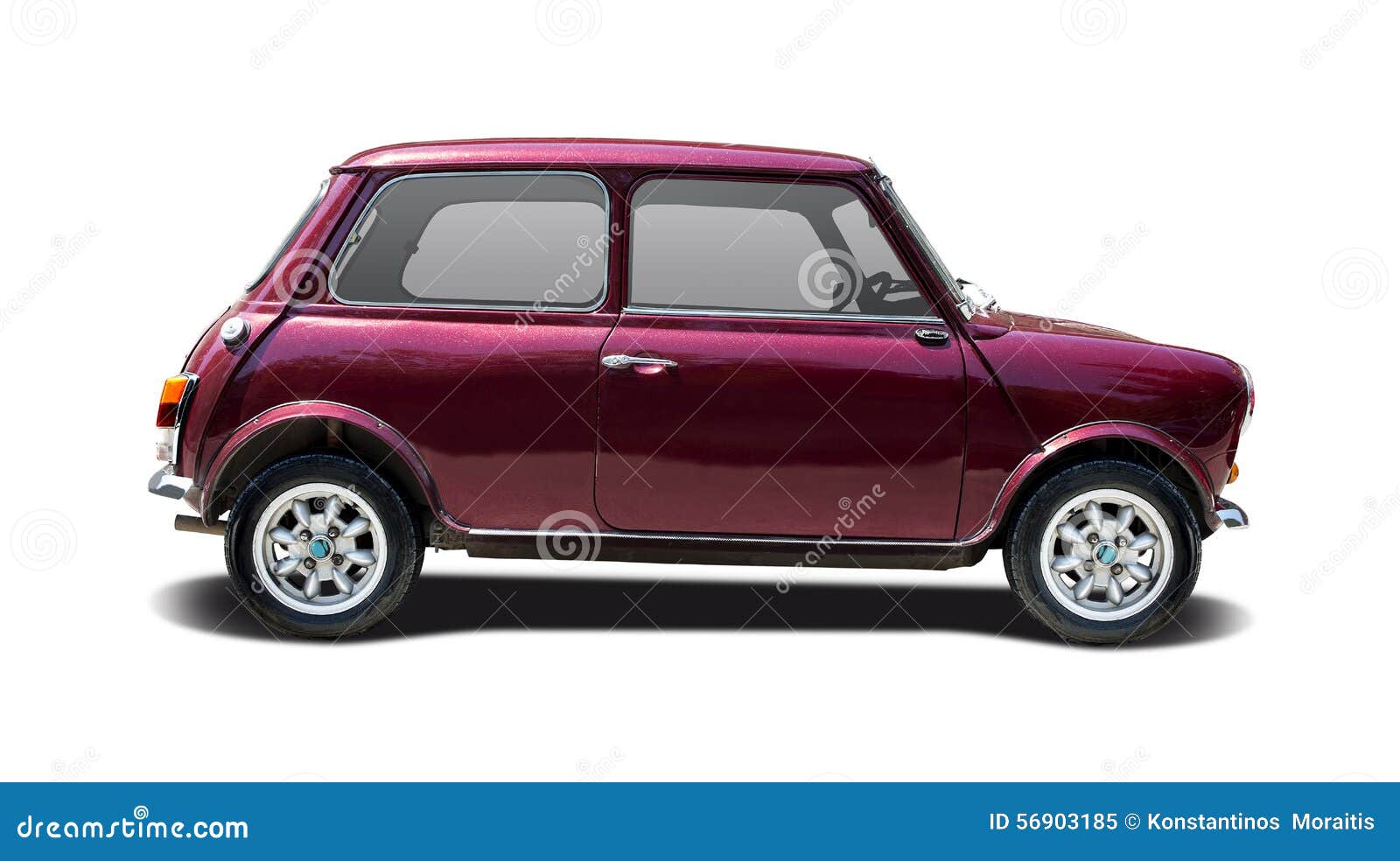 Mini Cooper classic stock image. Image of side, isolated 56903185