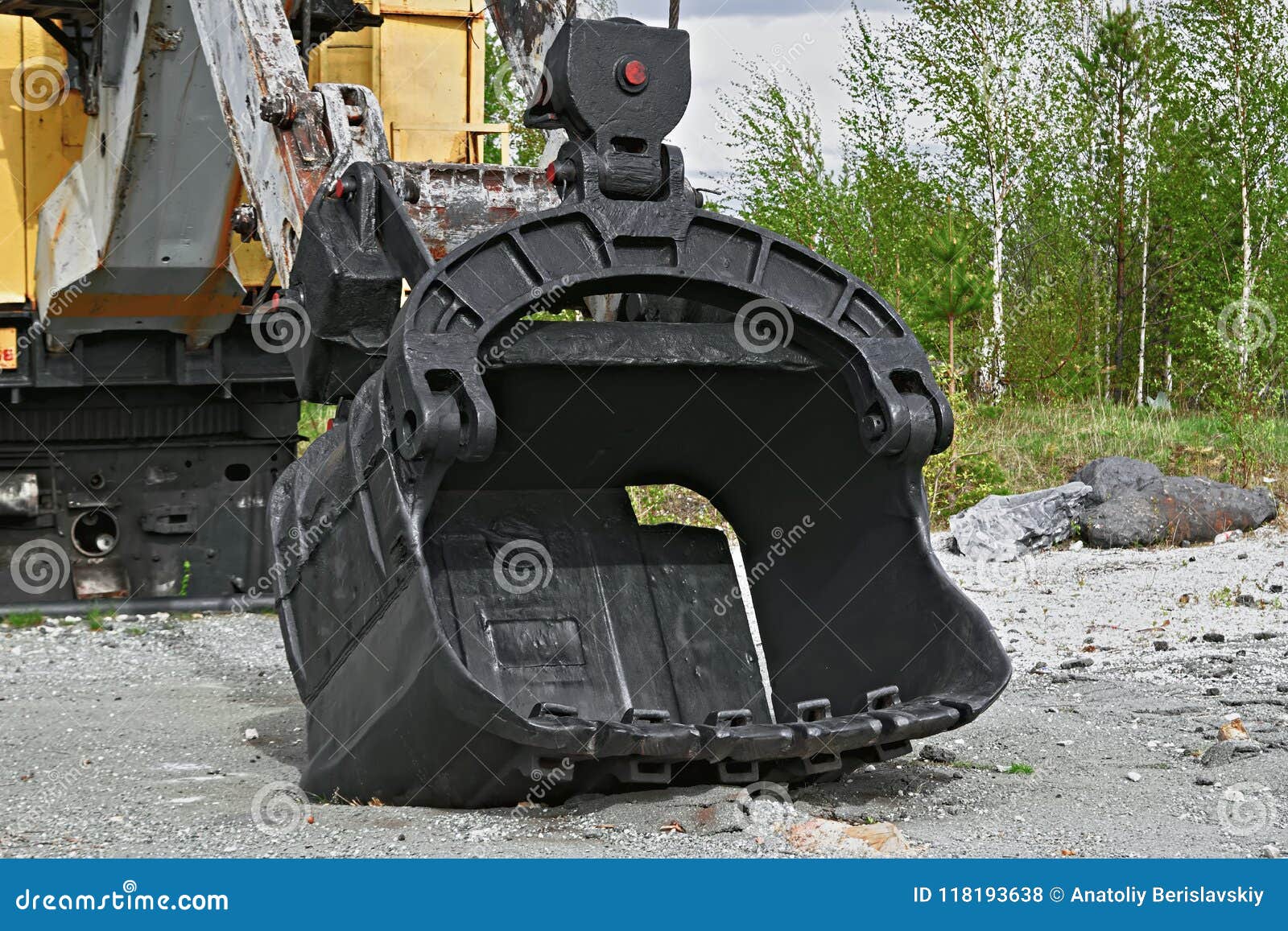 Old quarry excavator stock photo. Image of heavy, bulldozer 118193638