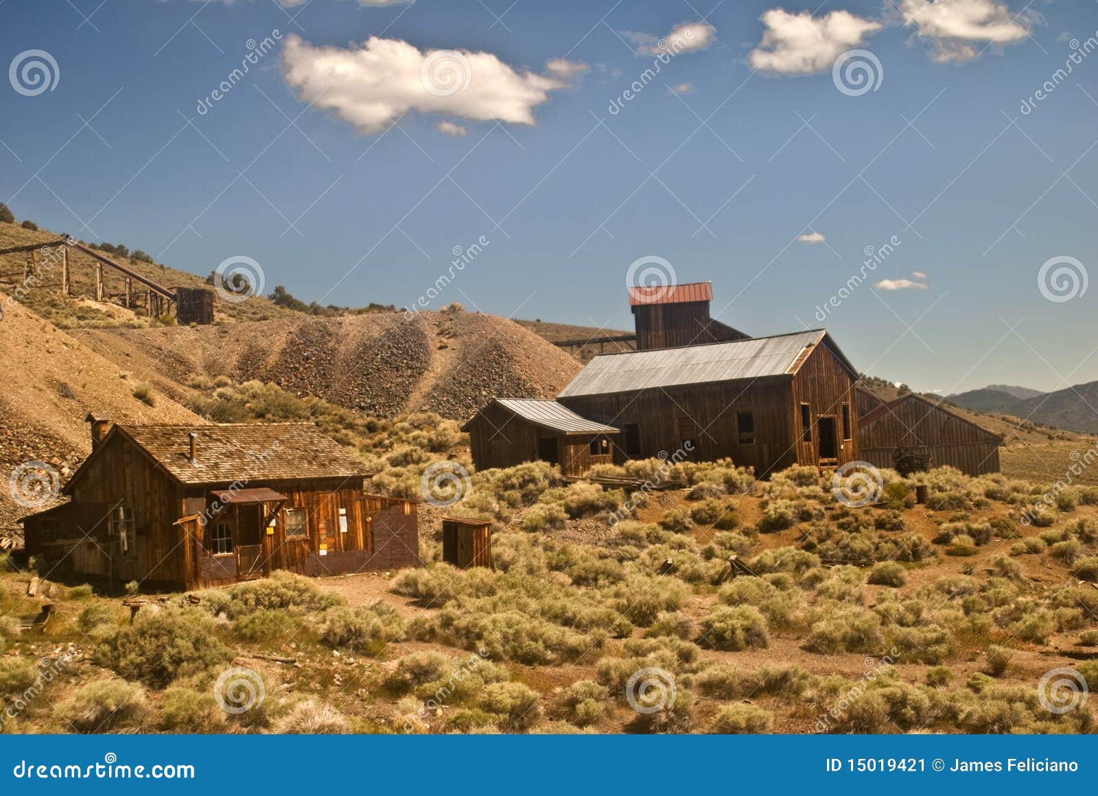 Old Mining Ghost Town stock image. Image of mining, architecture 15019421