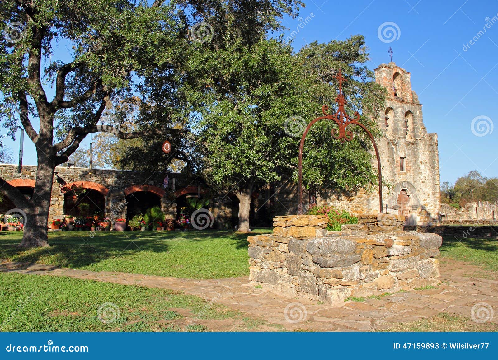 old mission espada and well