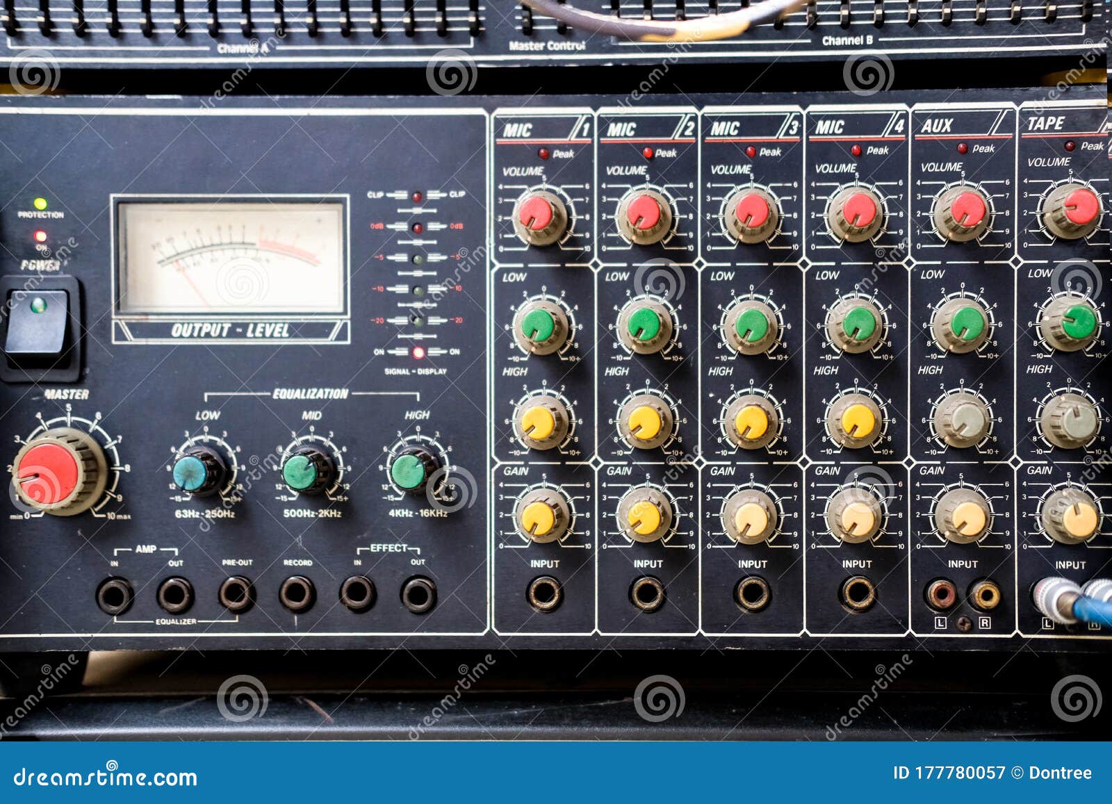 Old Mixer Audio Recording Audio Amplifier Stock Image Image of broadcasting, entertainment: 177780057