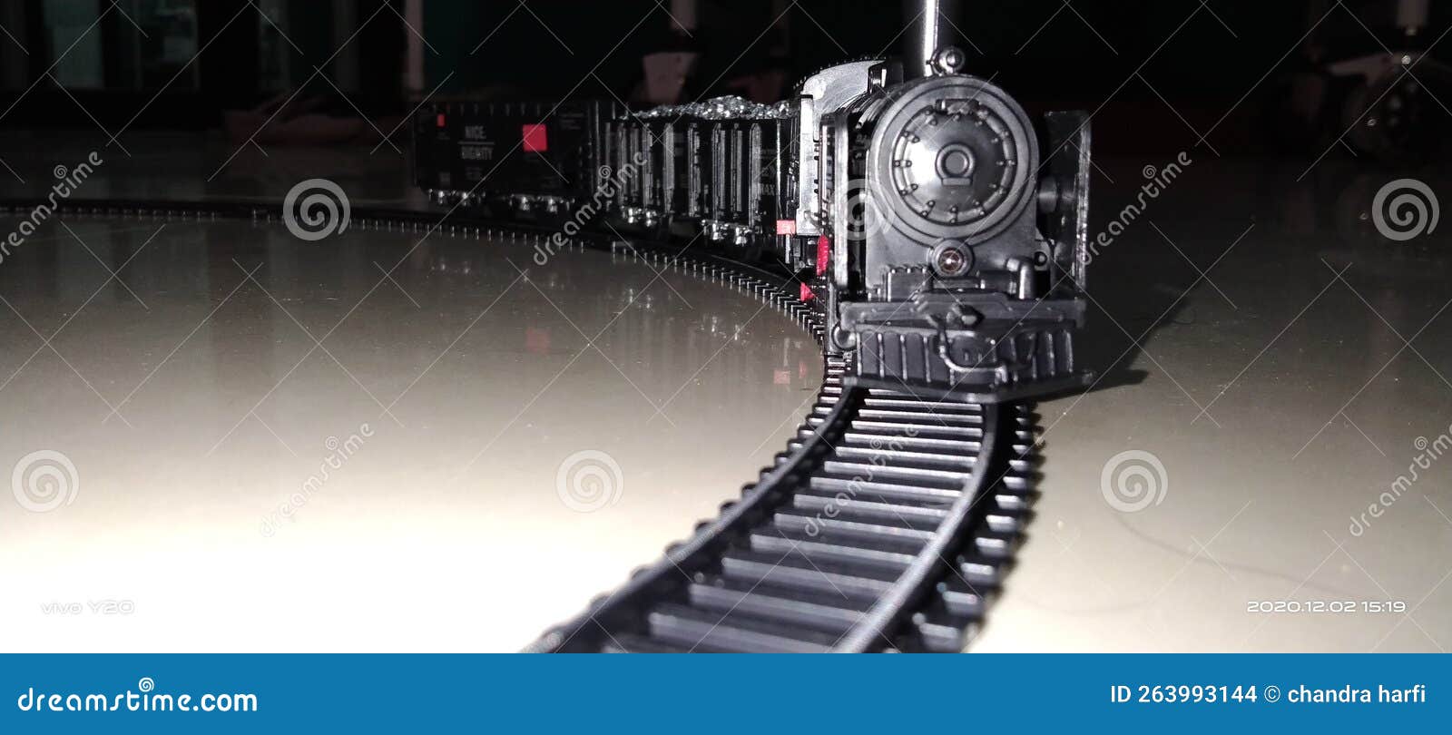 Old model train stock photo. Image of multimedia, light 263993144