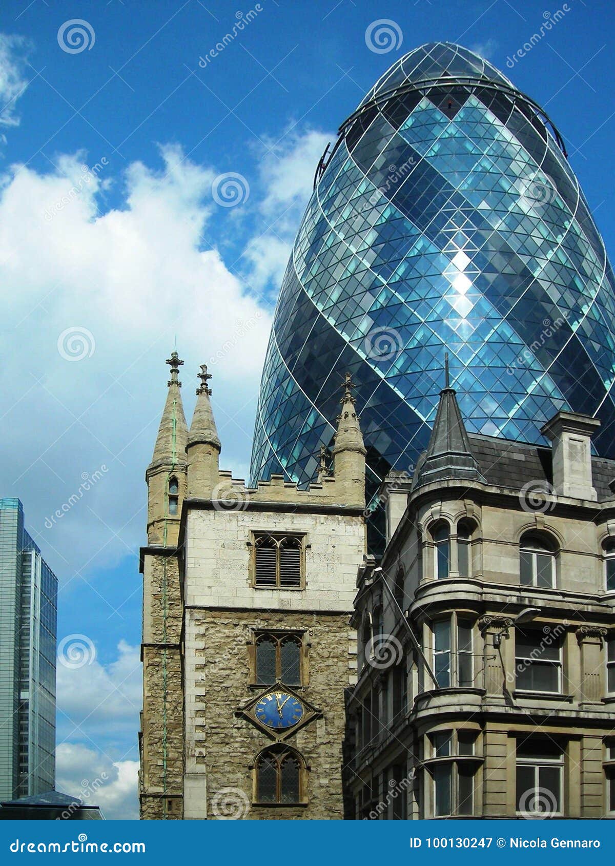 The Old And New Buildings In London City Editorial Photography Image