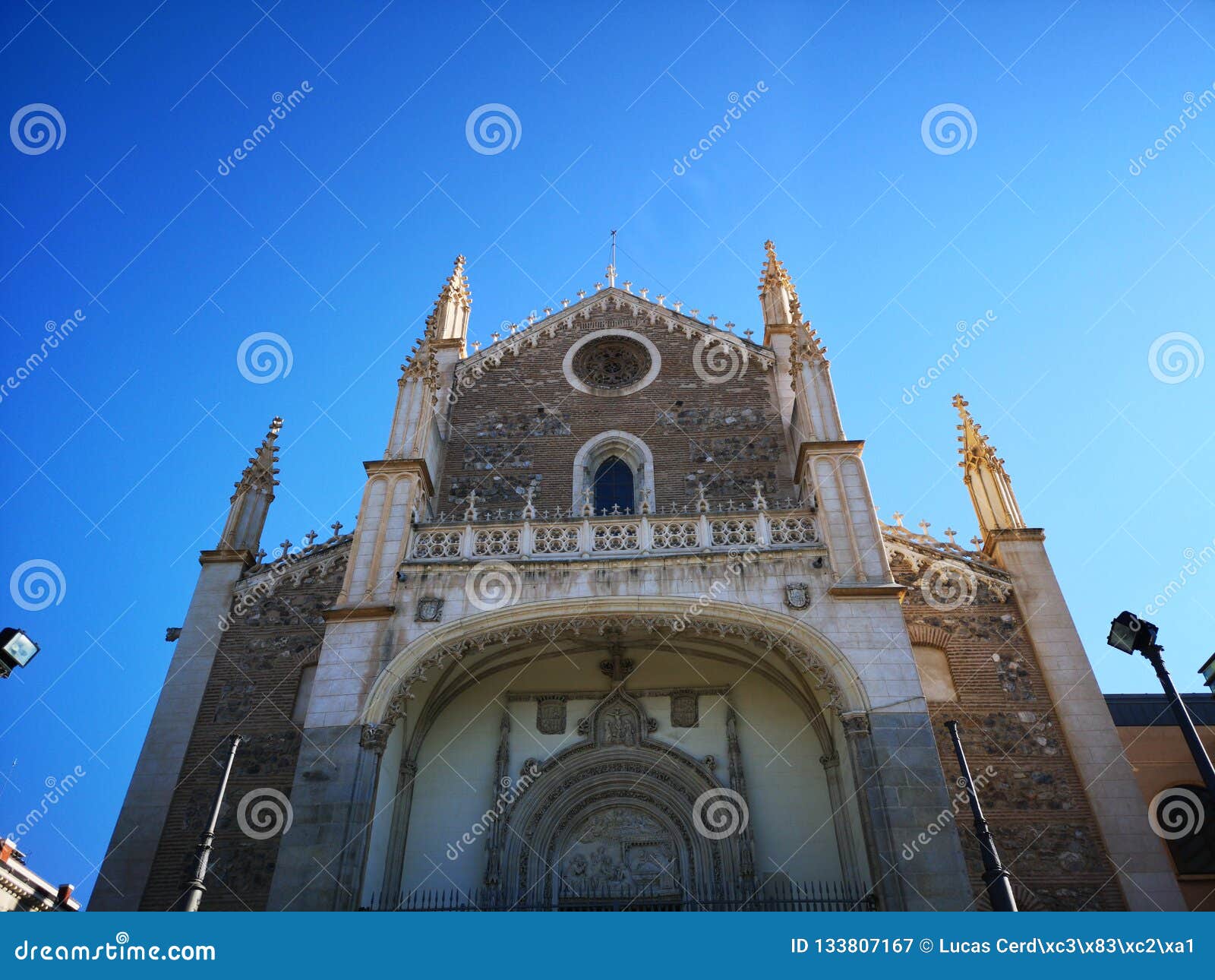 church and old monastery of san jerÃÂ³nimo el real, in madrid, spain.