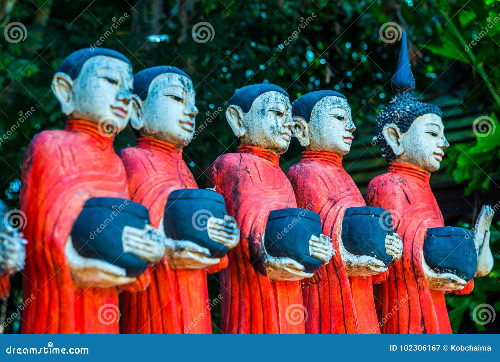 Old monk statue stock image. Image of statue, religious 102306167