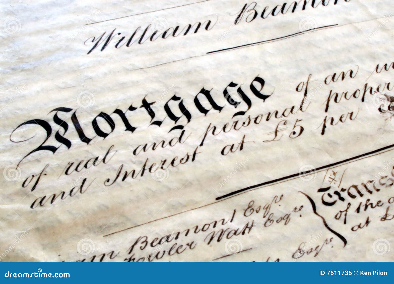 old mortgage deed