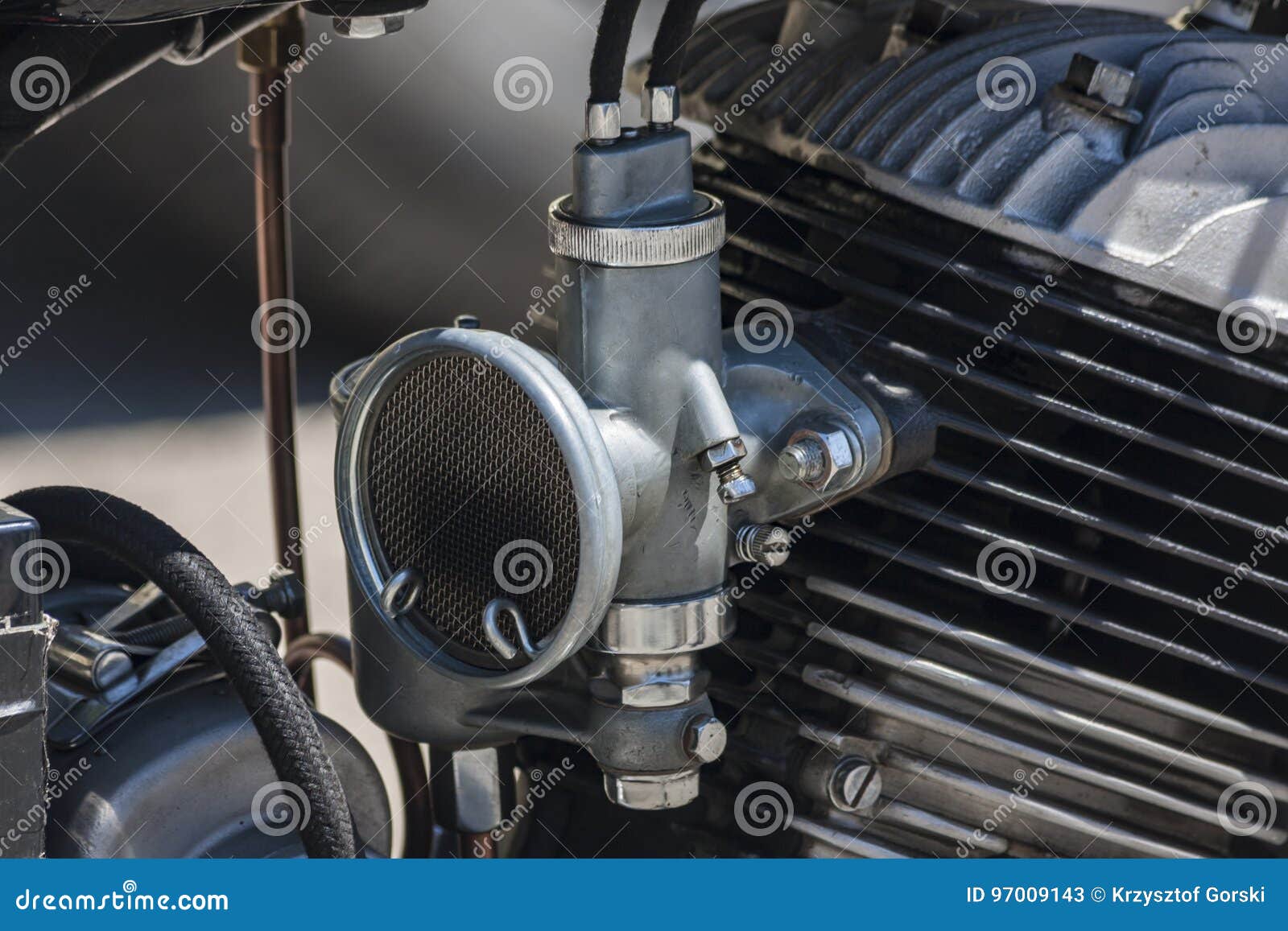 Old Motor and Its Carburetor Stock Image Image of carburettor