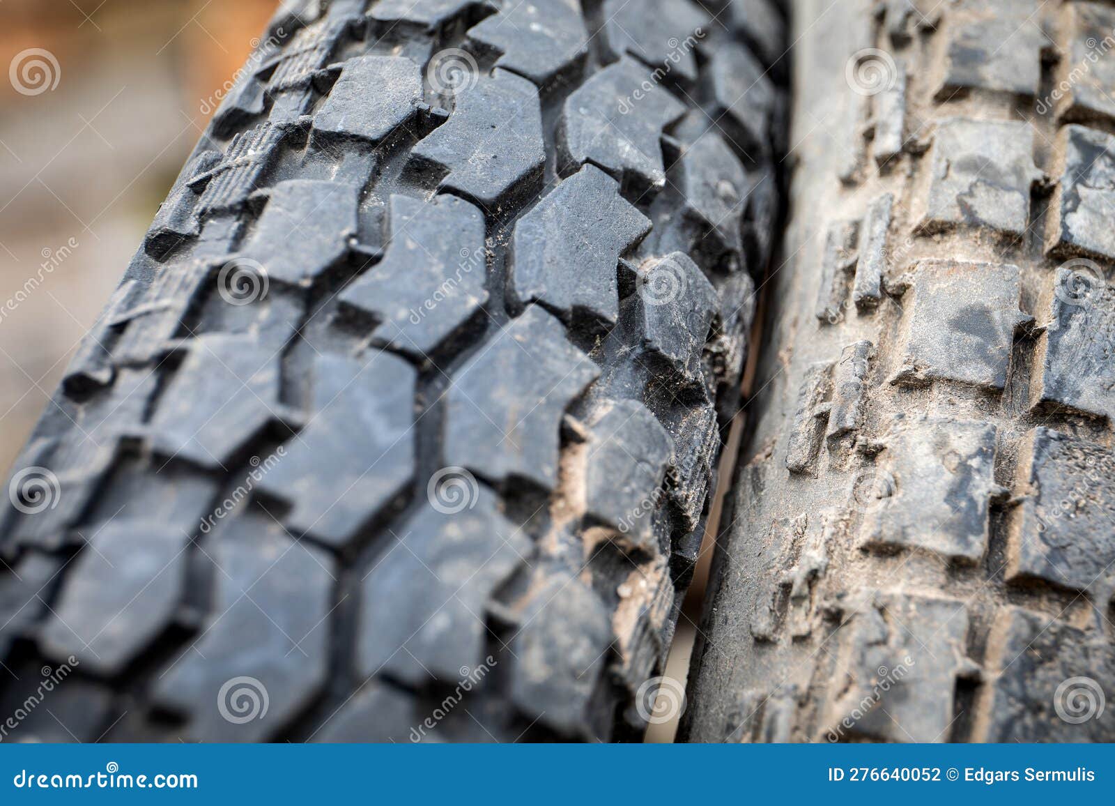 Old Motorcycle Tire Treads, Worn Out and Trash Stock Photo Image of