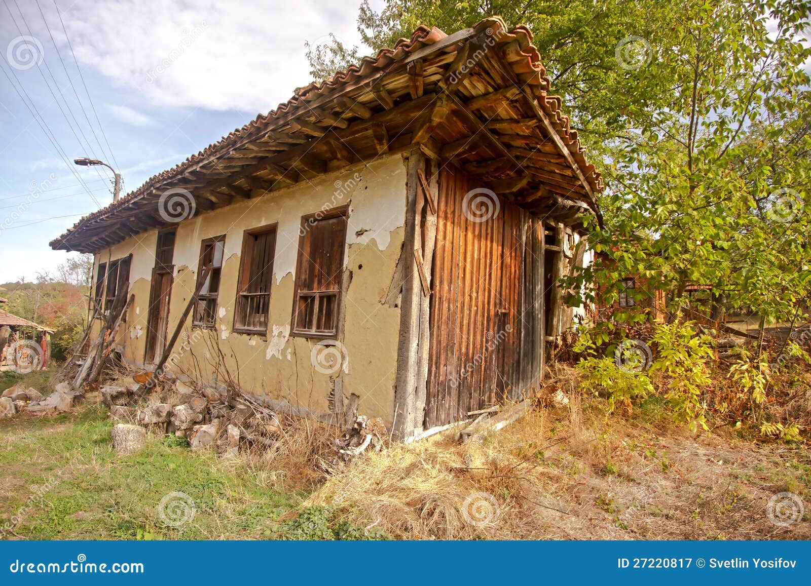 Old mountain house. stock image. Image of wood, houses - 27220817