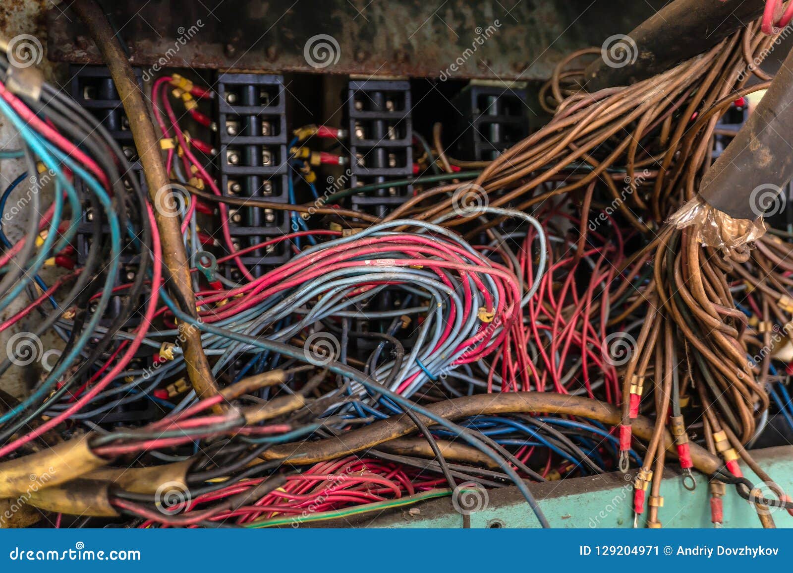 Old Multicolored Wires in the Electrical of Mechanical