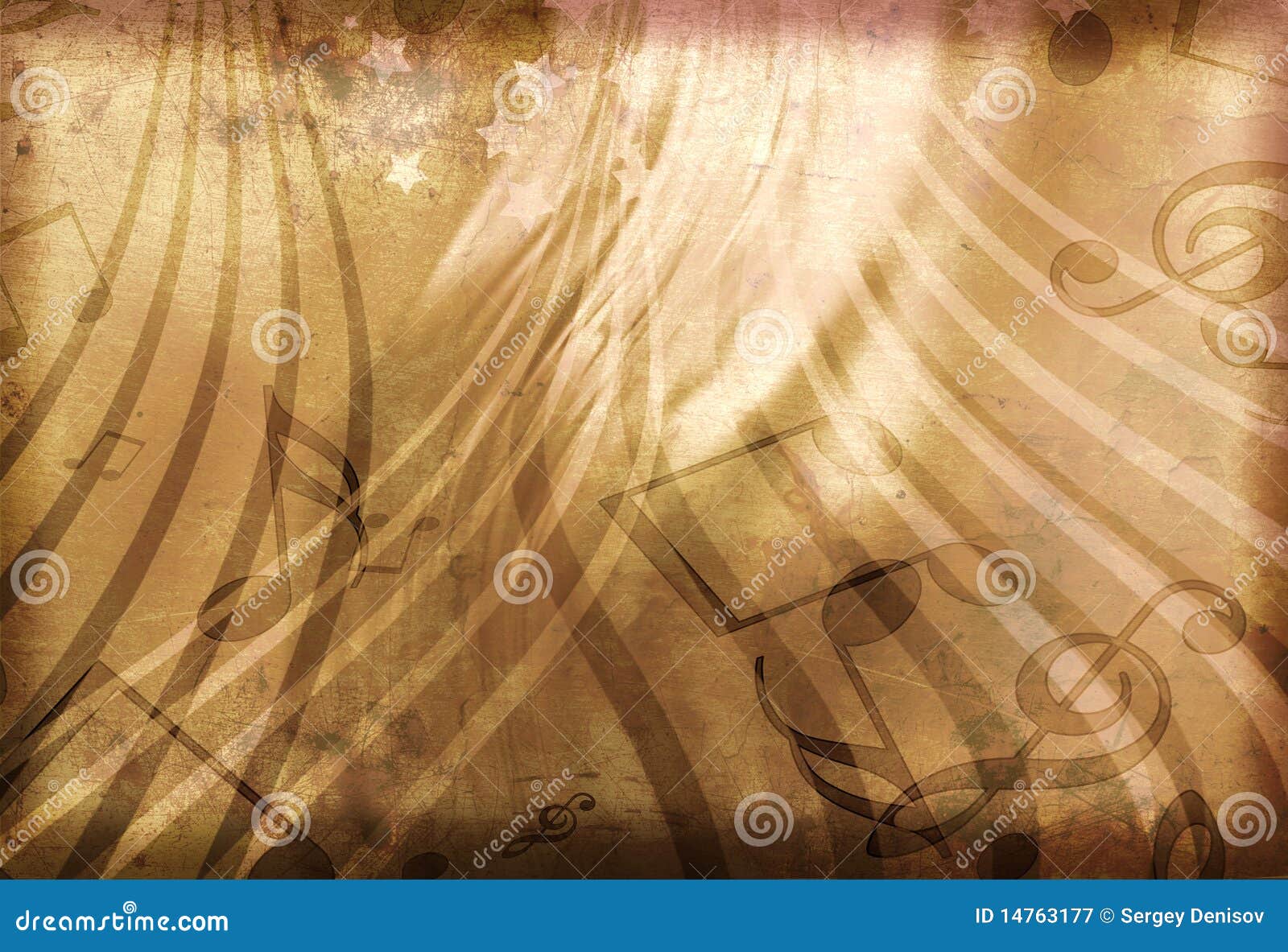 Old music sheet stock illustration. Illustration of curve - 14763177