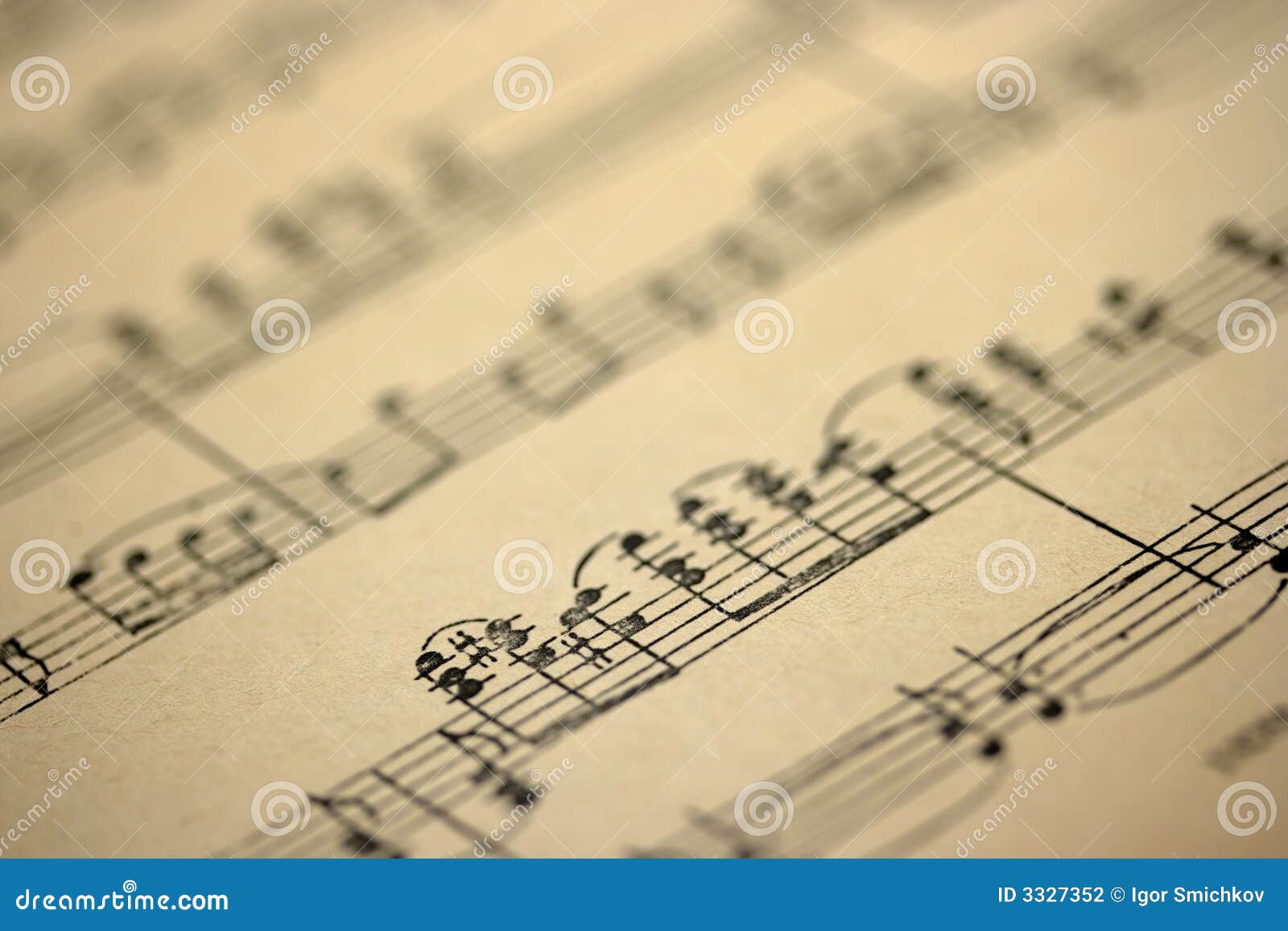 Old music sheet stock photo. Image of classical, traditional 3327352