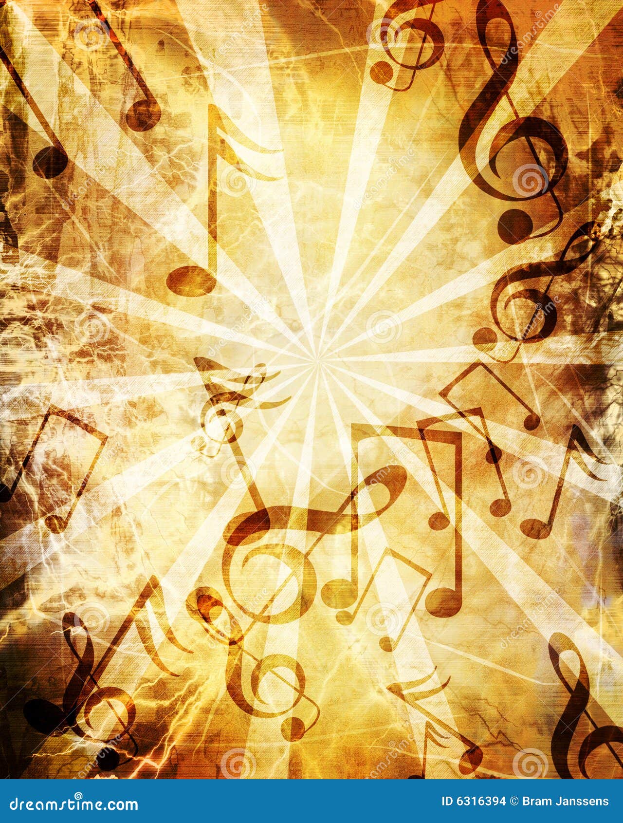 Old music sheet stock illustration. Illustration of grungy 6316394
