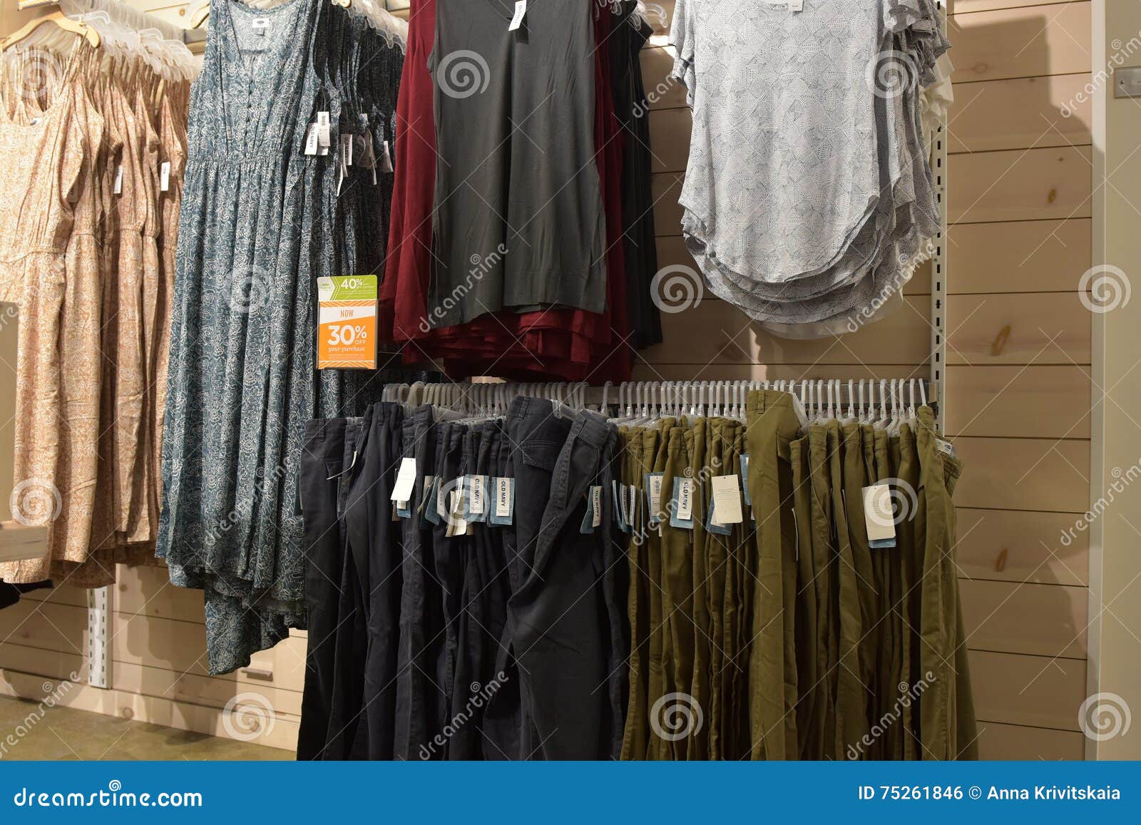 Old Navy shop editorial photo. Image of consumerism, denim - 75261846