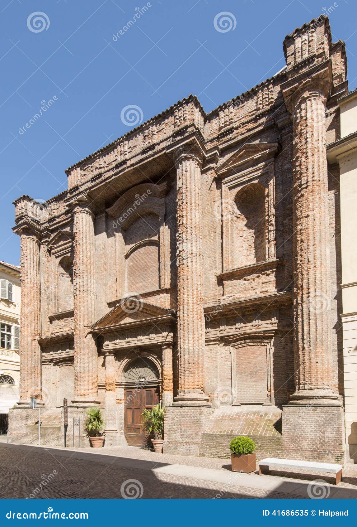 old neoclassic building, casale monferrato, italy