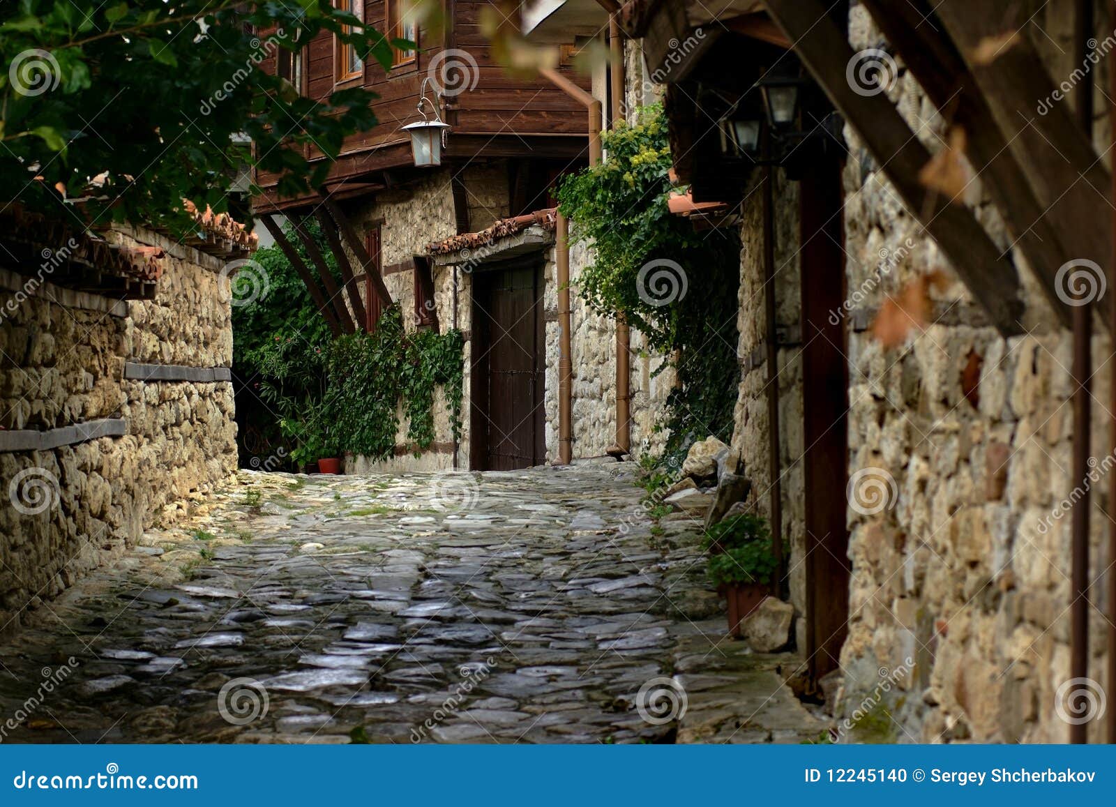 Old Nessebar. Old traditional house in Old town Nessebar, Bulgaria.