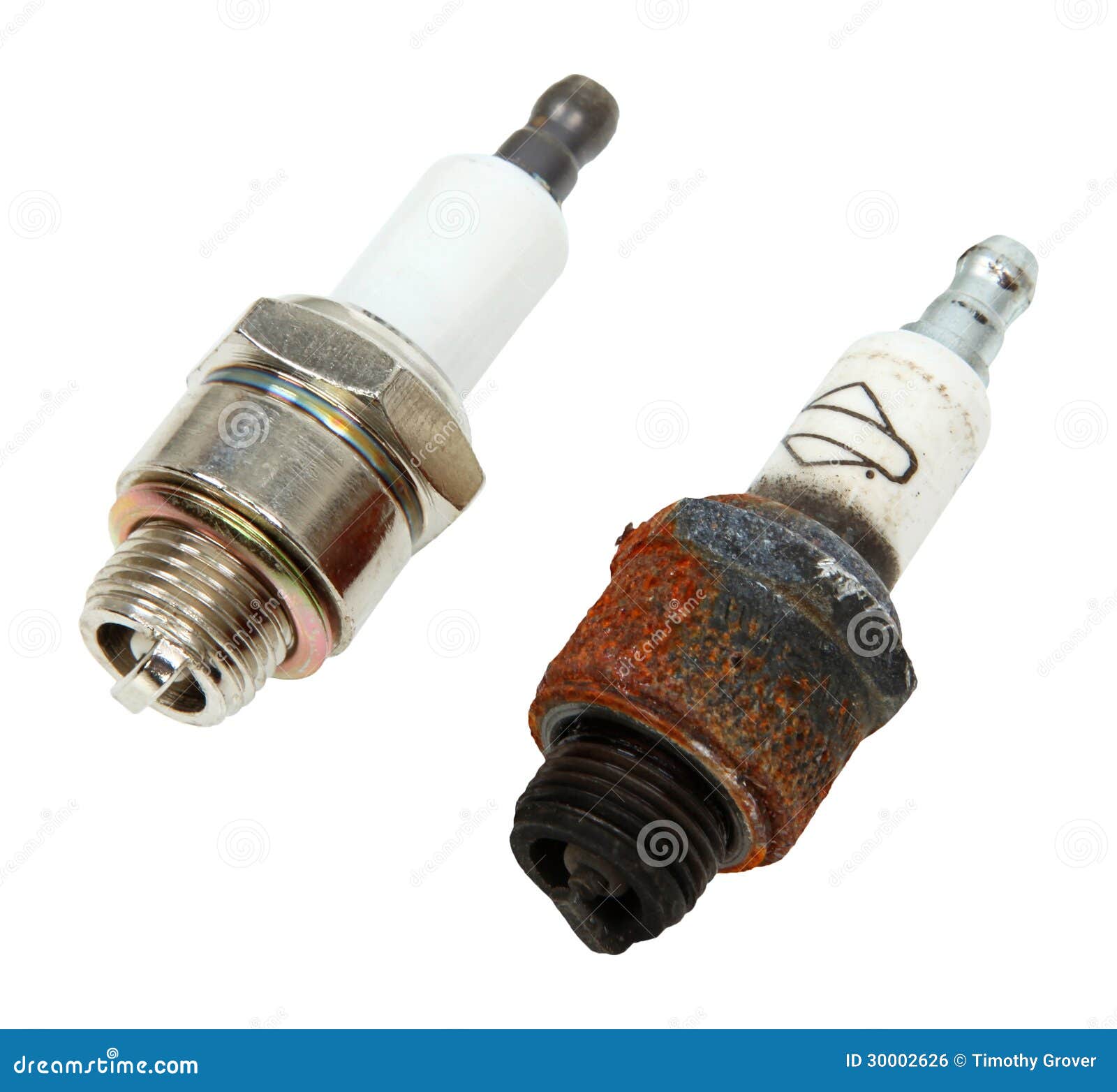 Old And New Spark Plugs stock photo. Image of close ...
