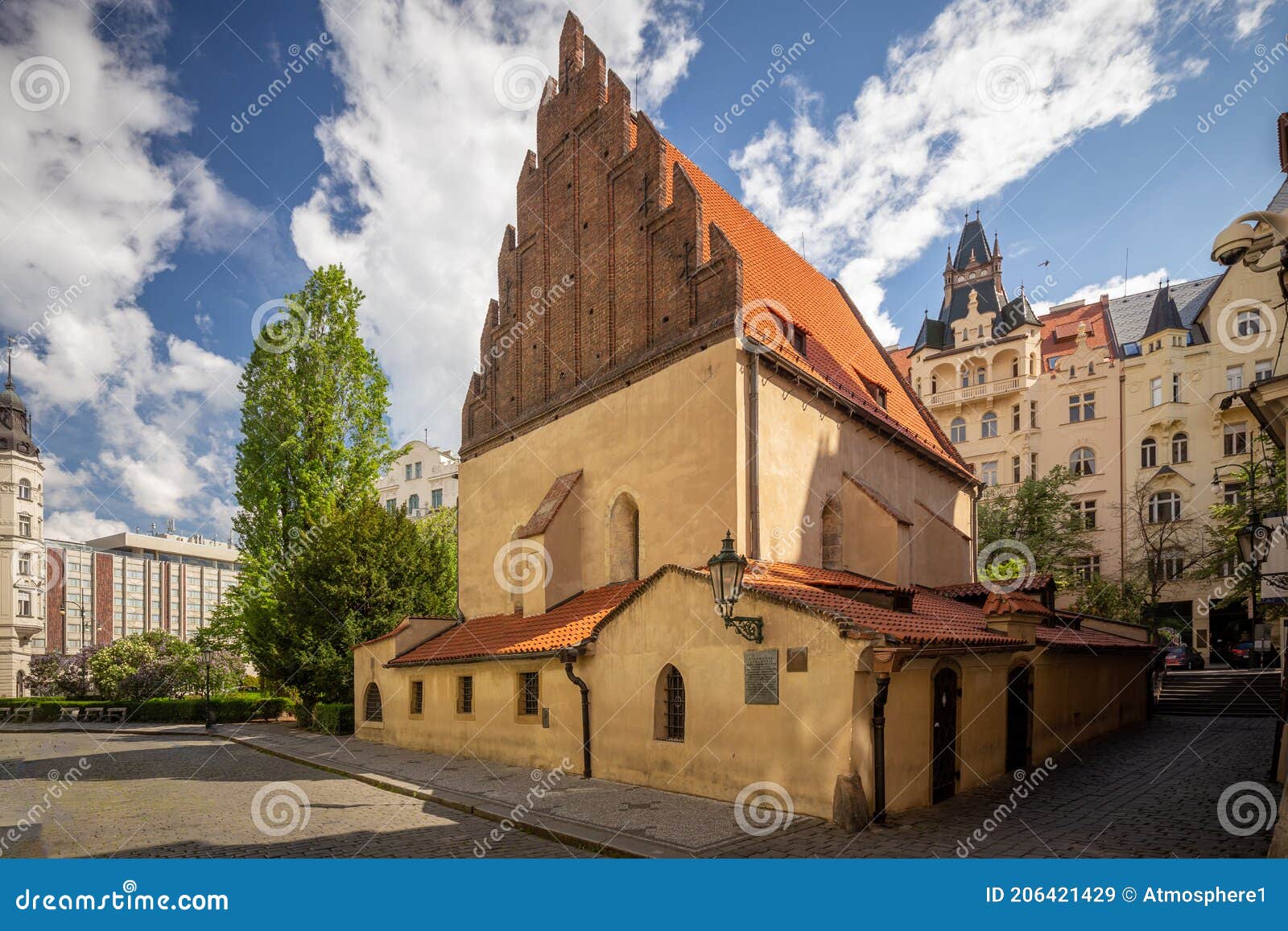 the old-new synagogue is the oldest active synagogue in europe, completed in 1270 and is home of the legendary golem