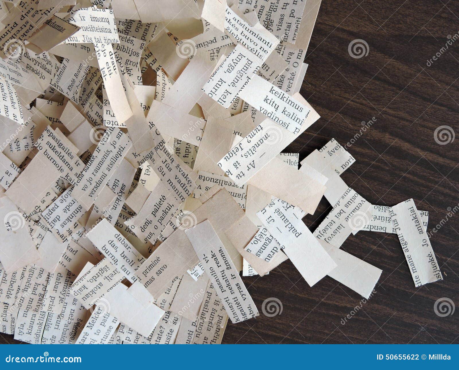 Old newspaper pieces stock photo. Image of word, pieces 50655622