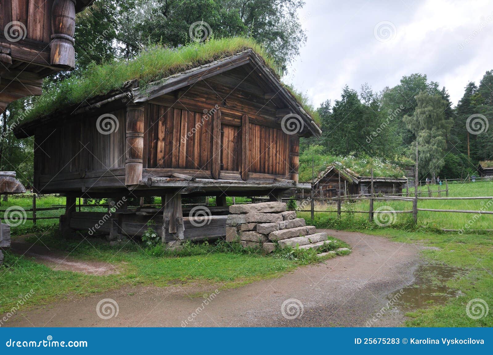 Old Norwegian Farm House, Oslo, Norway Stock Image Image of