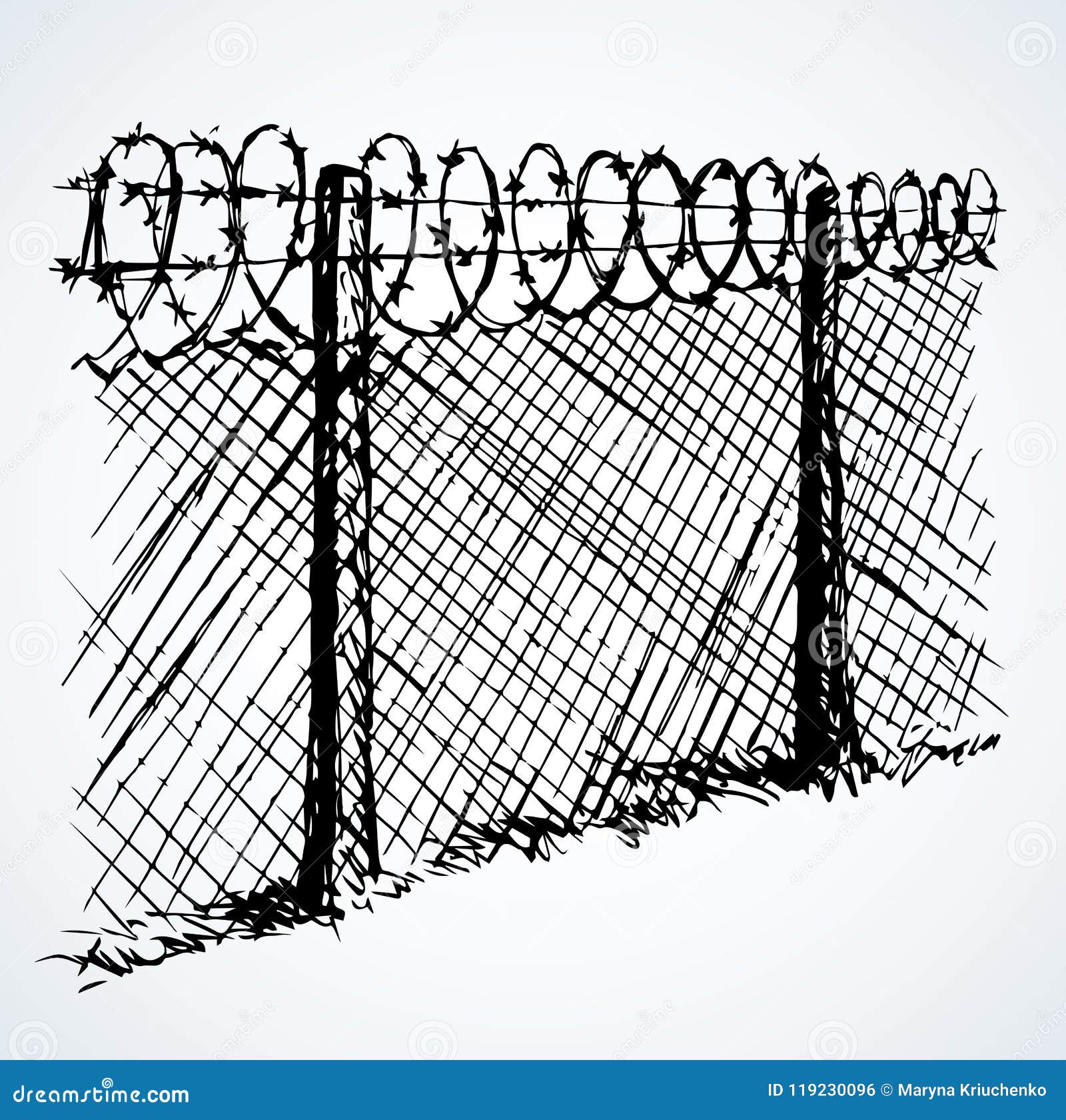 Featured image of post How To Draw Barb Wire Fence Barbed wire fence acts much like iron bars however it will deal 2 damage 1 heart to entities that collide with it