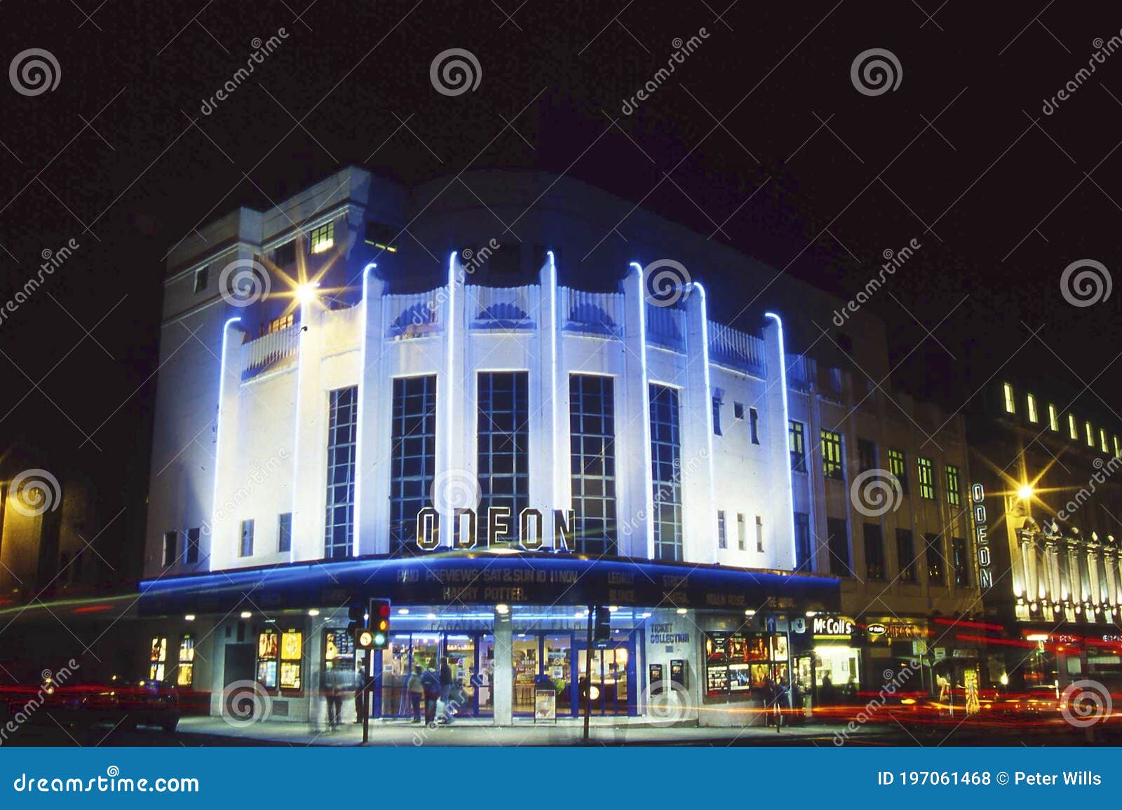 Old Odeon Cinema in Glasgow Editorial Stock Photo Image of streaks