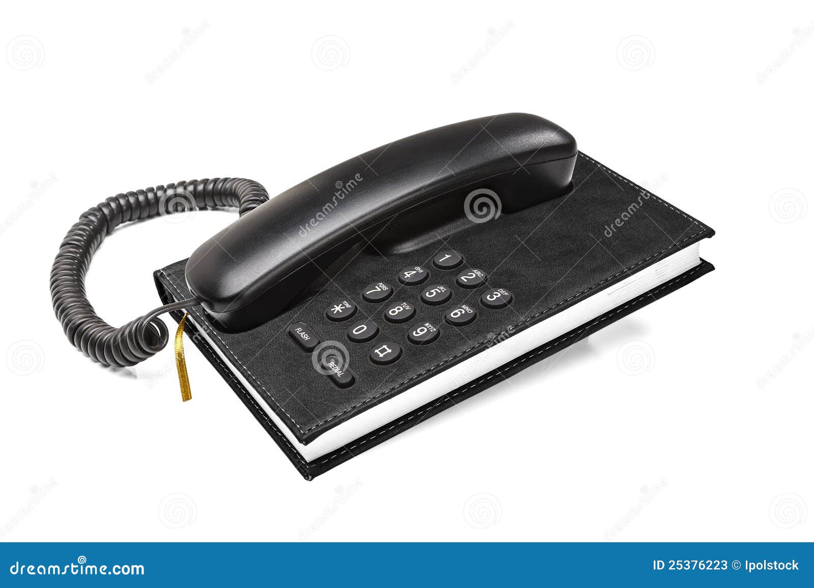 Old Office Desktop Phone with Phonebook Stock Image Image of diary