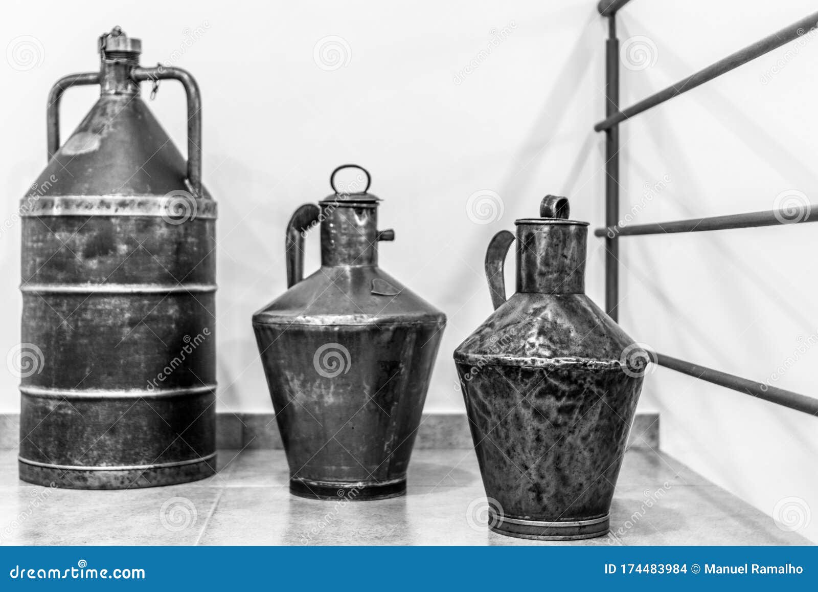 Old Olive Oil Jugs stock photo. Image of agricultural 174483984