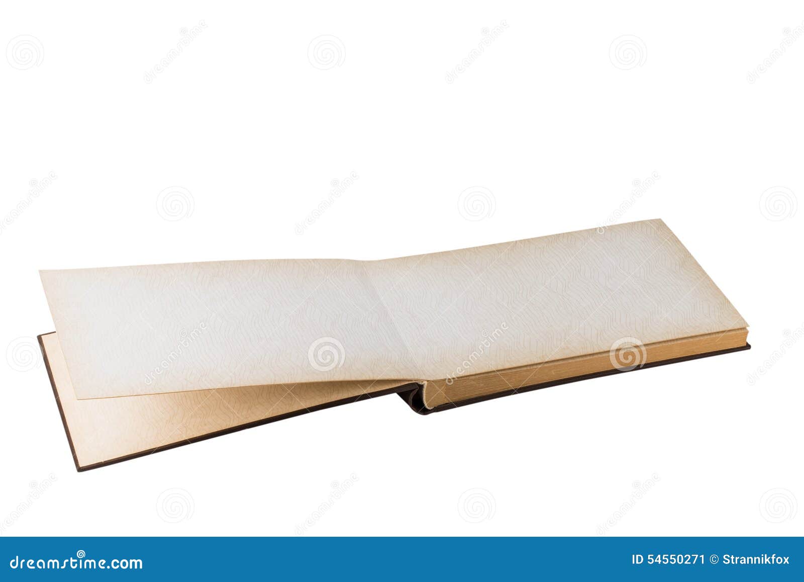 Old Opened Photo Album Isolated on White Background Stock Image Image