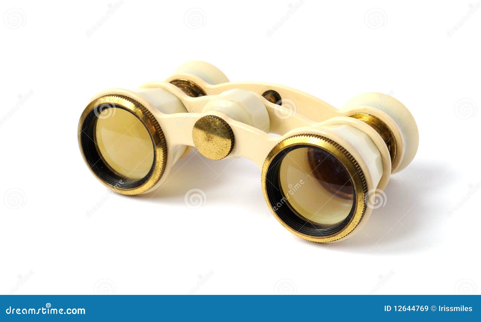 Old Opera Glasses on White Background Stock Image Image of optics