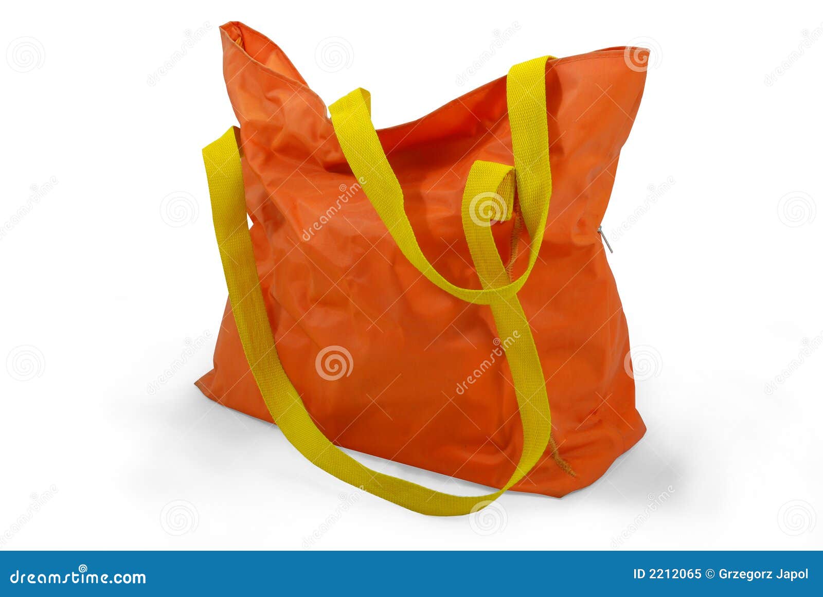 Old orange shopping bag stock image. Image of lady, orange 2212065
