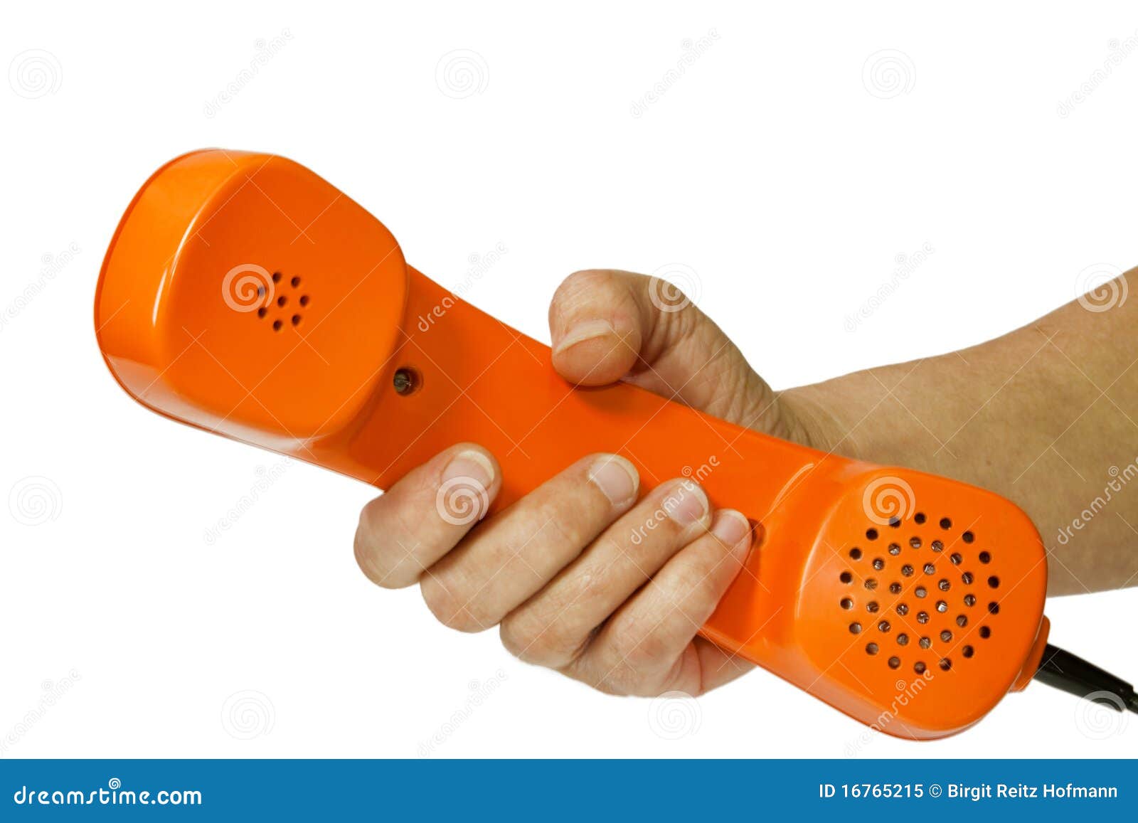 Old orange telephone tube stock image. Image of connection 16765215