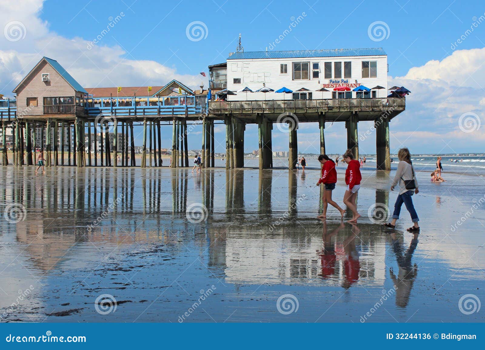 Old Orchard Beach, Maine editorial photo picture