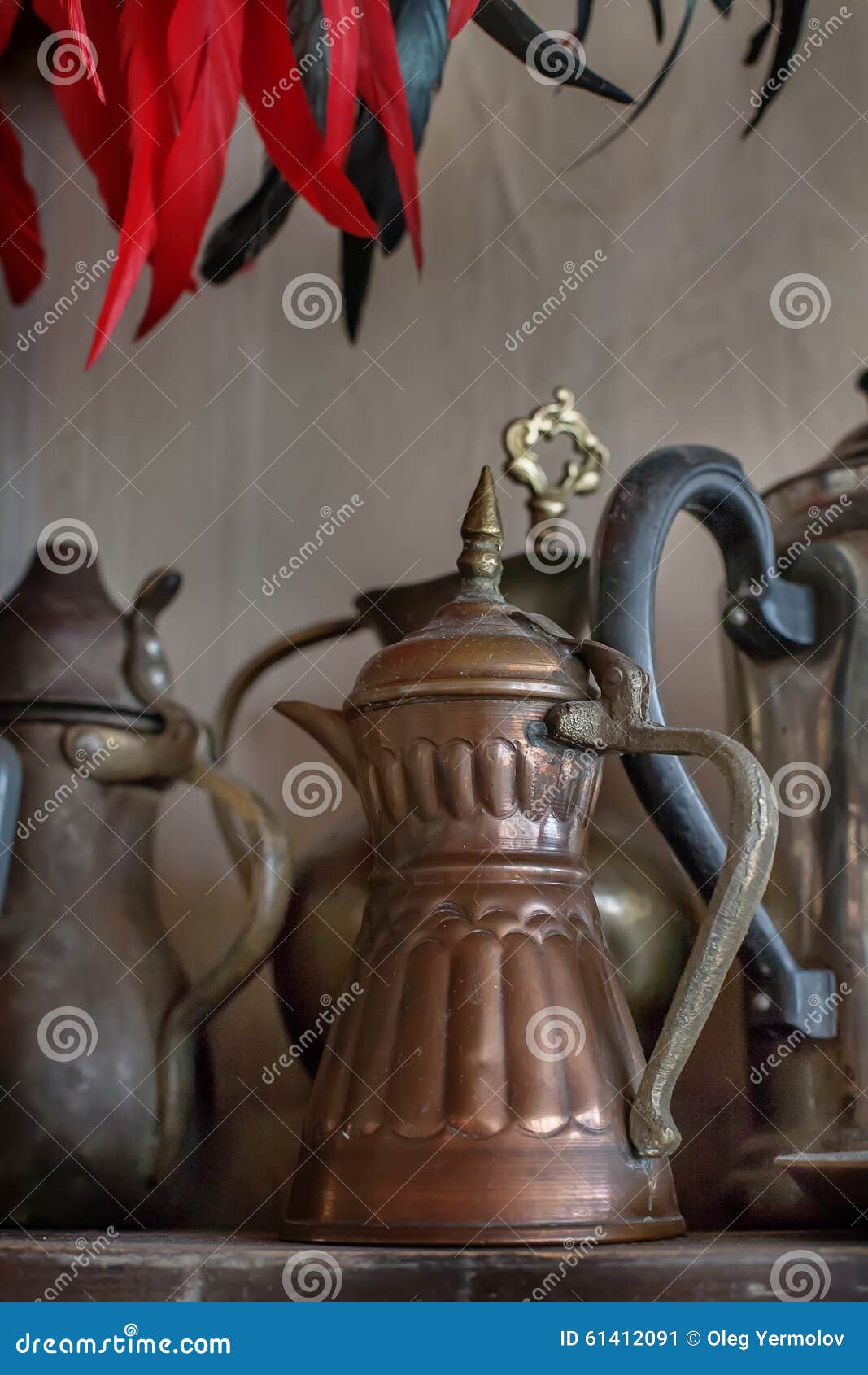 Old oriental teapots stock image. Image of closeup, east 61412091