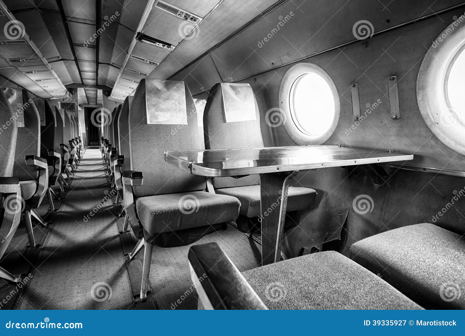 old outdated passenger air inside