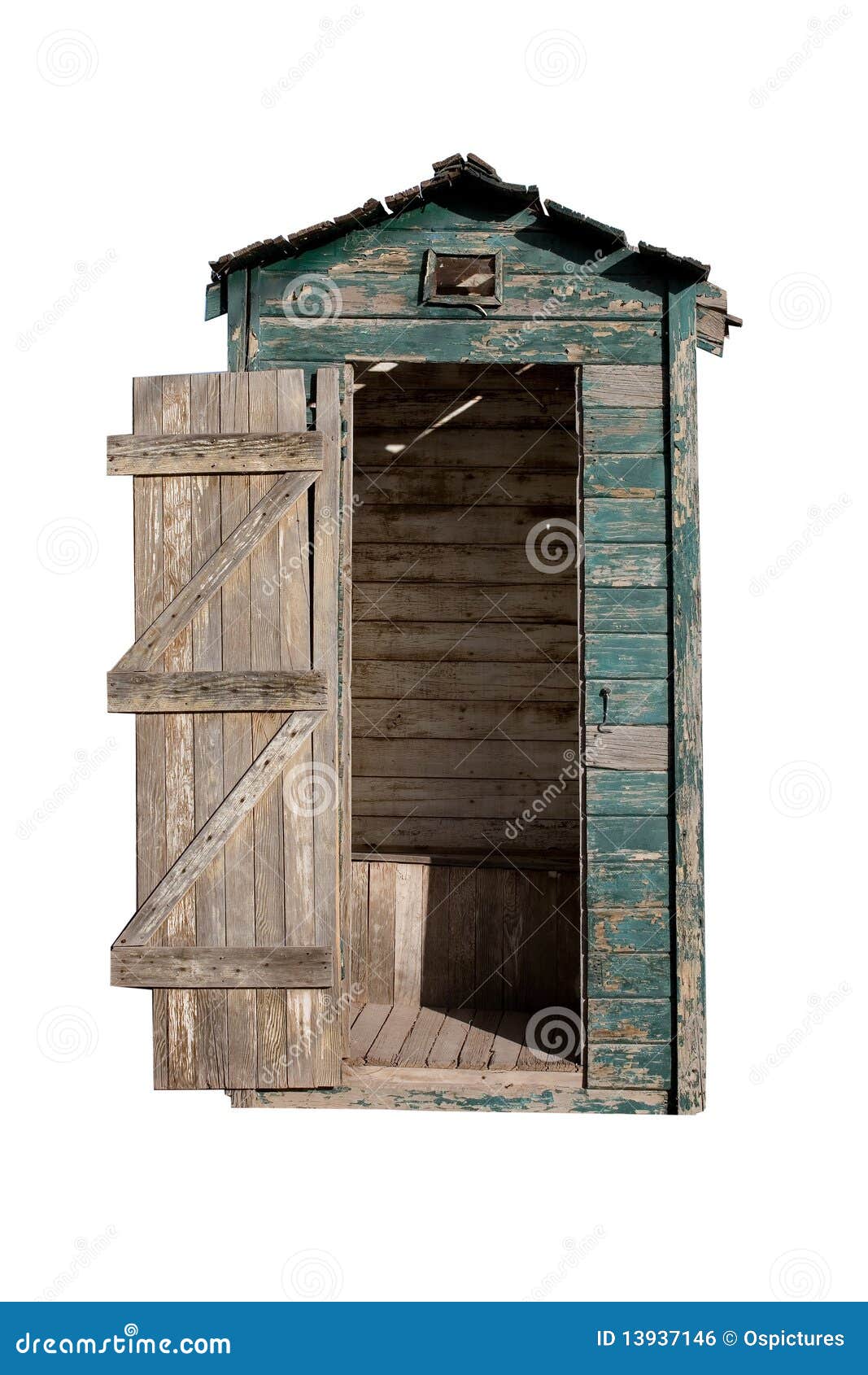 old outhouse (with clipping path)