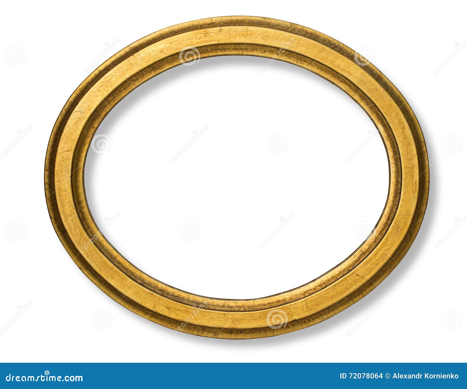 Old Oval Picture Frame Wooden Stock Photo Image of ancient, object