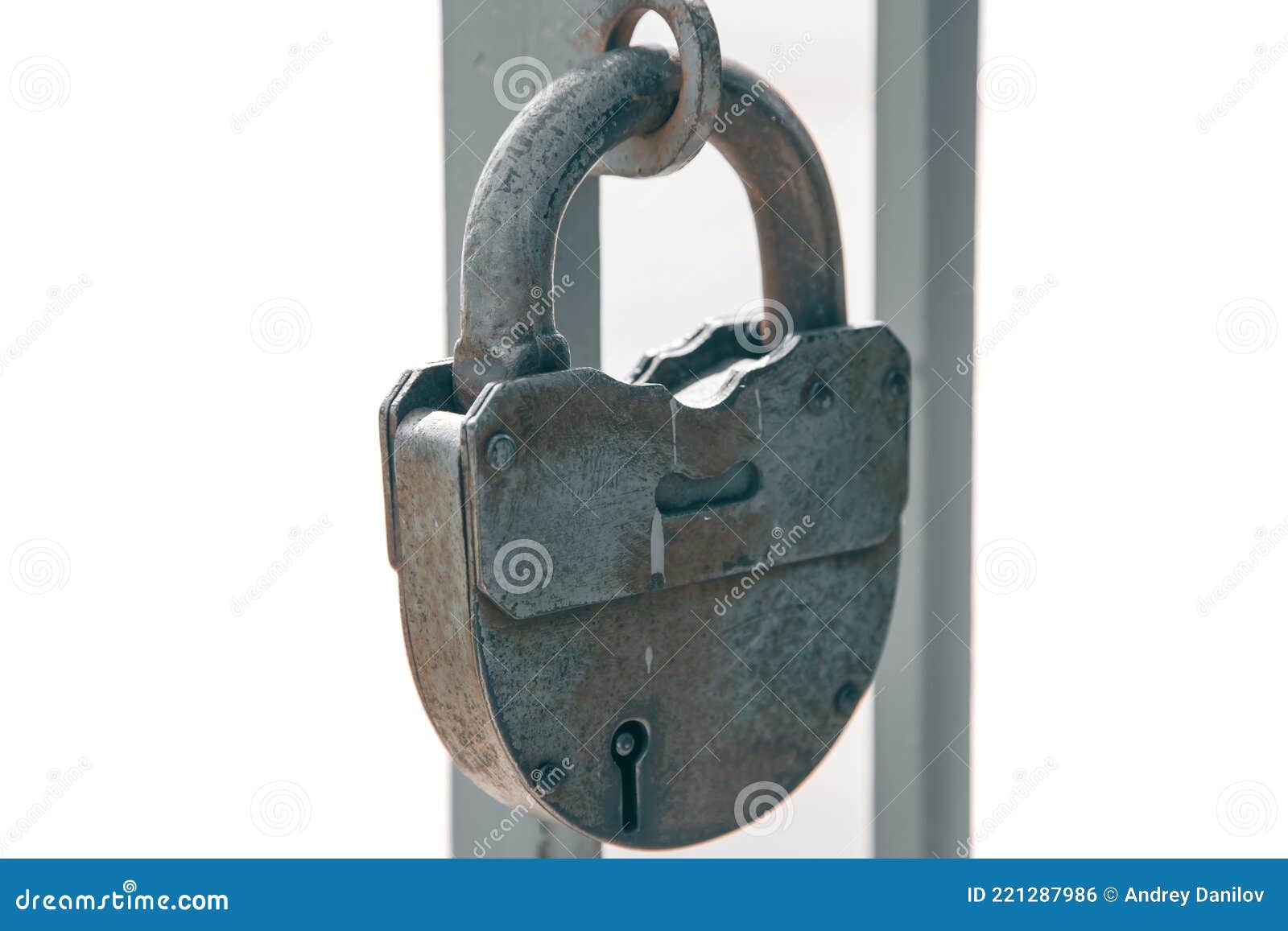 Old Padlock, Rusty Gate Lock Door Close Stock Photo Image of lock